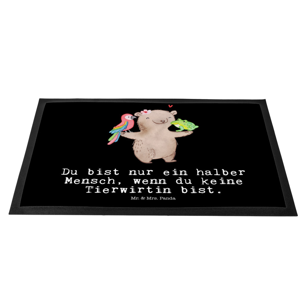 Fußmatte Tierwirtin mit Herz Landwirtin, Bäuerin, Tierwirtin, Agronomin, Farmerin, Bauernhof,  Türvorleger, Schmutzmatte, Fußabtreter, Matte, Schmutzfänger, Fußabstreifer, Schmutzfangmatte, Türmatte, Motivfußmatte,  Haustürmatte, Vorleger  Beruf, Ausbildung, Jubiläum, Abschied, Rente, Kollege, Kollegin, Geschenk, Schenken, Arbeitskollege, Mitarbeiter, Firma, Danke, Dankeschön
