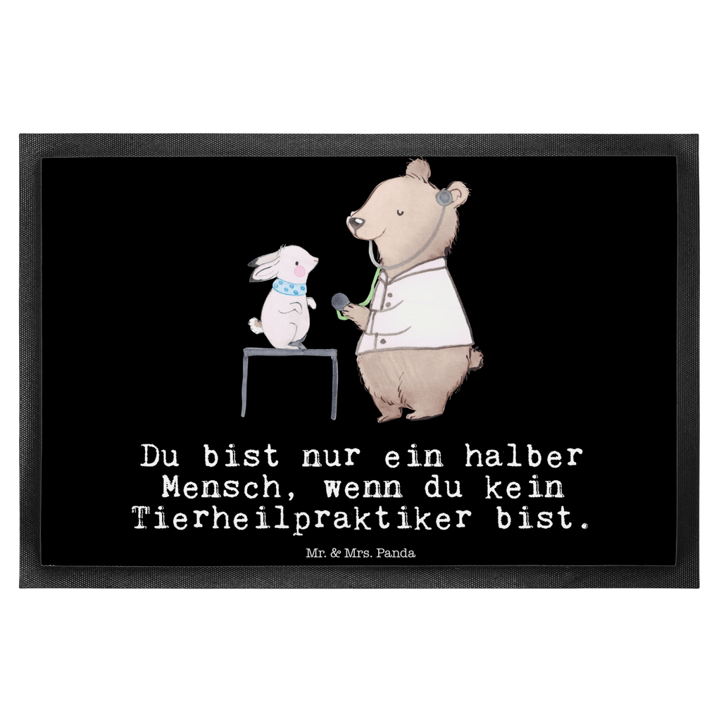 Fußmatte Tierheilpraktiker mit Herz  Türvorleger, Schmutzmatte, Fußabtreter, Matte, Schmutzfänger, Fußabstreifer, Schmutzfangmatte, Türmatte, Motivfußmatte,  Haustürmatte, Vorleger  Beruf, Ausbildung, Jubiläum, Abschied, Rente, Kollege, Kollegin, Geschenk, Schenken, Arbeitskollege, Mitarbeiter, Firma, Danke, Dankeschön