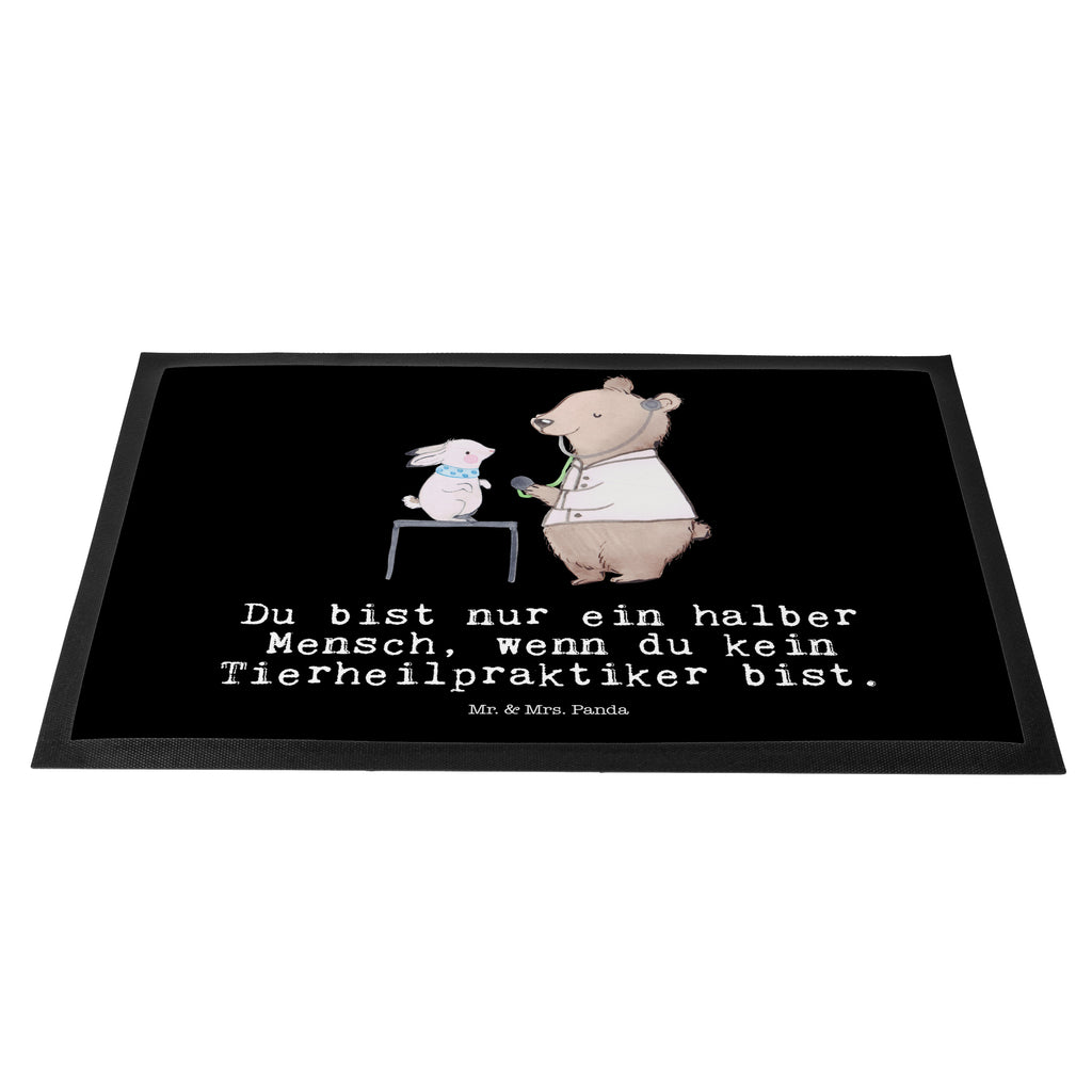 Fußmatte Tierheilpraktiker mit Herz  Türvorleger, Schmutzmatte, Fußabtreter, Matte, Schmutzfänger, Fußabstreifer, Schmutzfangmatte, Türmatte, Motivfußmatte,  Haustürmatte, Vorleger  Beruf, Ausbildung, Jubiläum, Abschied, Rente, Kollege, Kollegin, Geschenk, Schenken, Arbeitskollege, Mitarbeiter, Firma, Danke, Dankeschön
