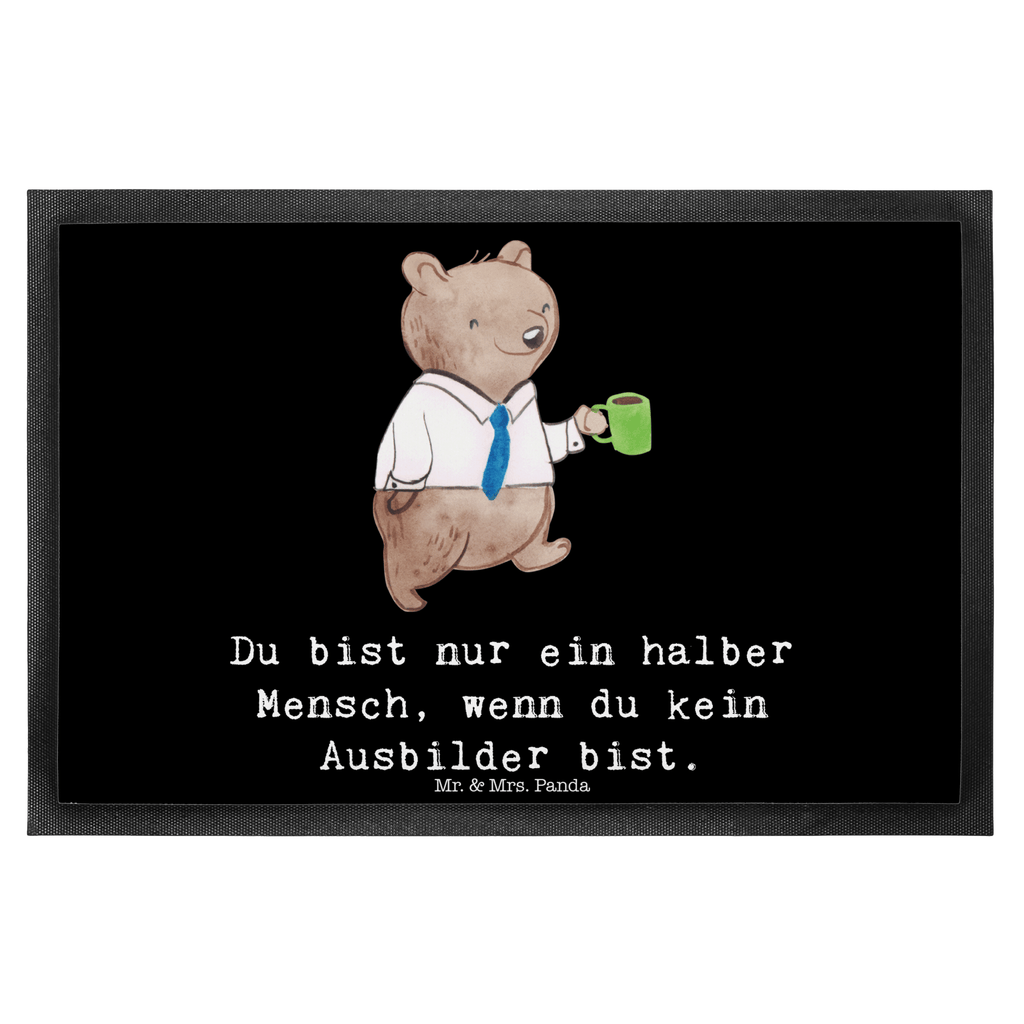 Fußmatte Ausbilder mit Herz Ausbilder, Tutor, Ausbilderprüfung,  Türvorleger, Schmutzmatte, Fußabtreter, Matte, Schmutzfänger, Fußabstreifer, Schmutzfangmatte, Türmatte, Motivfußmatte,  Haustürmatte, Vorleger  Beruf, Ausbildung, Jubiläum, Abschied, Rente, Kollege, Kollegin, Geschenk, Schenken, Arbeitskollege, Mitarbeiter, Firma, Danke, Dankeschön