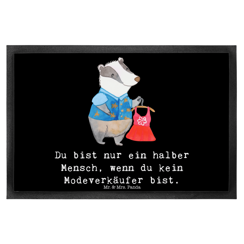 Fußmatte Modeverkäufer mit Herz Modeverkäufer, Verkäufer, Fashion Store,  Türvorleger, Schmutzmatte, Fußabtreter, Matte, Schmutzfänger, Fußabstreifer, Schmutzfangmatte, Türmatte, Motivfußmatte,  Haustürmatte, Vorleger  Beruf, Ausbildung, Jubiläum, Abschied, Rente, Kollege, Kollegin, Geschenk, Schenken, Arbeitskollege, Mitarbeiter, Firma, Danke, Dankeschön