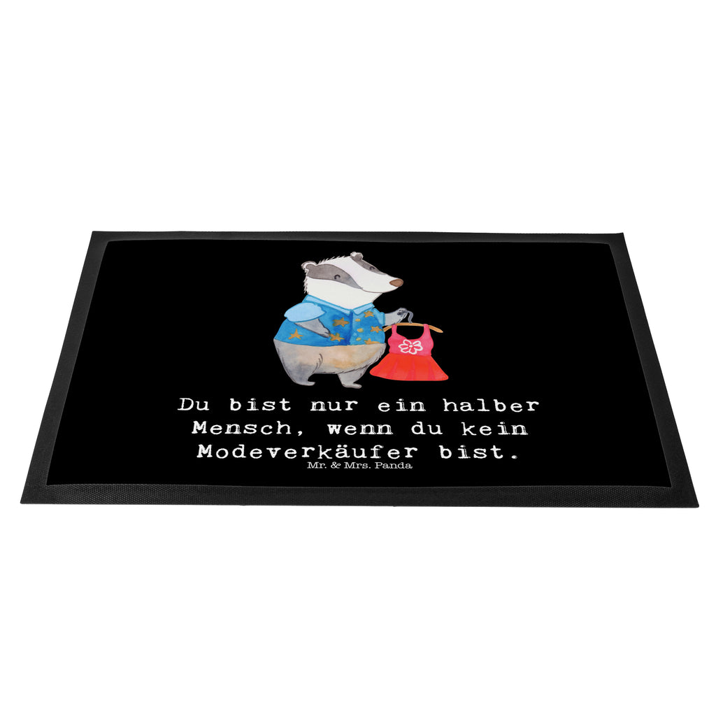 Fußmatte Modeverkäufer mit Herz Modeverkäufer, Verkäufer, Fashion Store,  Türvorleger, Schmutzmatte, Fußabtreter, Matte, Schmutzfänger, Fußabstreifer, Schmutzfangmatte, Türmatte, Motivfußmatte,  Haustürmatte, Vorleger  Beruf, Ausbildung, Jubiläum, Abschied, Rente, Kollege, Kollegin, Geschenk, Schenken, Arbeitskollege, Mitarbeiter, Firma, Danke, Dankeschön