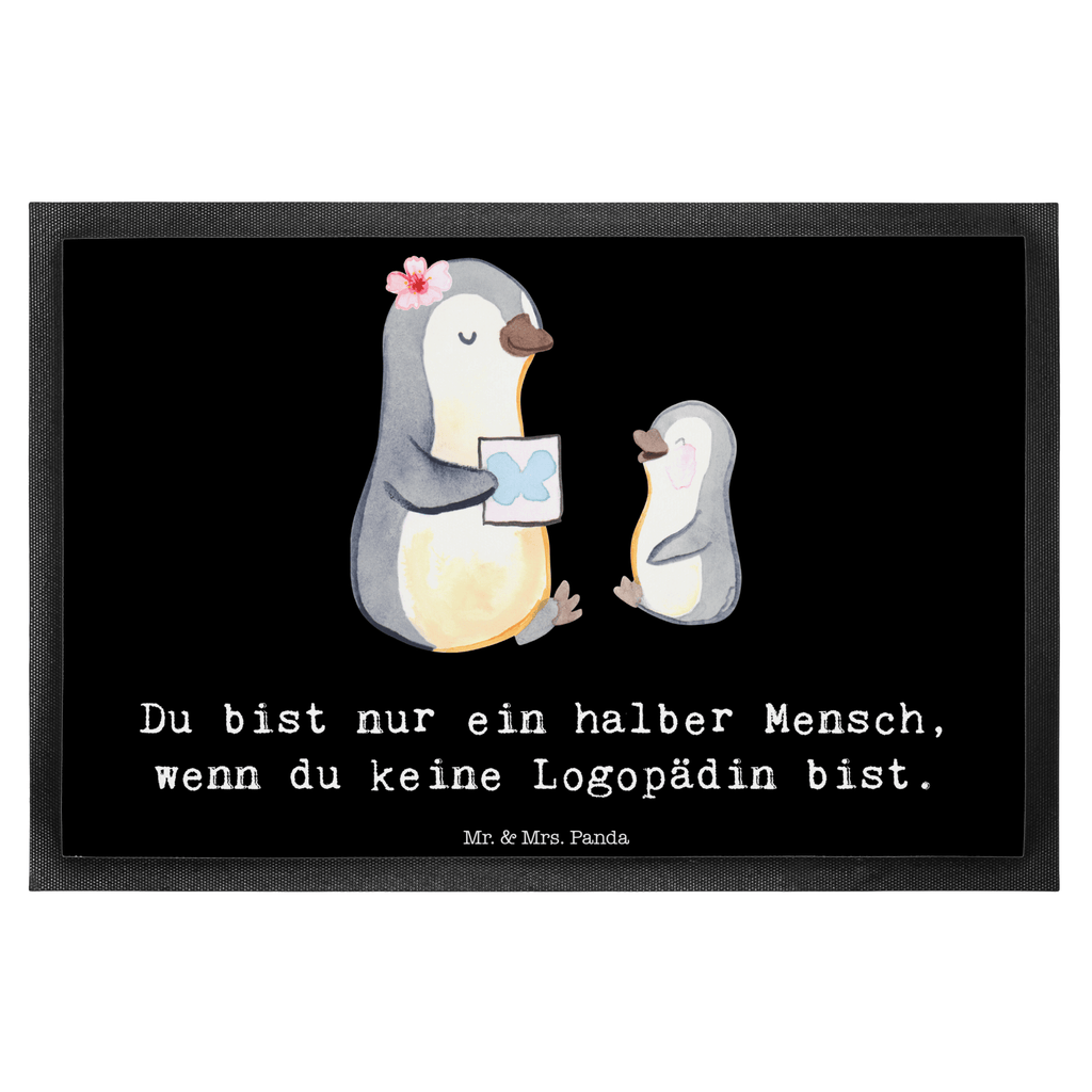 Fußmatte Logopädin mit Herz Logopädin, Logopädie, Ausbildung, Studium,  Türvorleger, Schmutzmatte, Fußabtreter, Matte, Schmutzfänger, Fußabstreifer, Schmutzfangmatte, Türmatte, Motivfußmatte,  Haustürmatte, Vorleger  Beruf, Ausbildung, Jubiläum, Abschied, Rente, Kollege, Kollegin, Geschenk, Schenken, Arbeitskollege, Mitarbeiter, Firma, Danke, Dankeschön