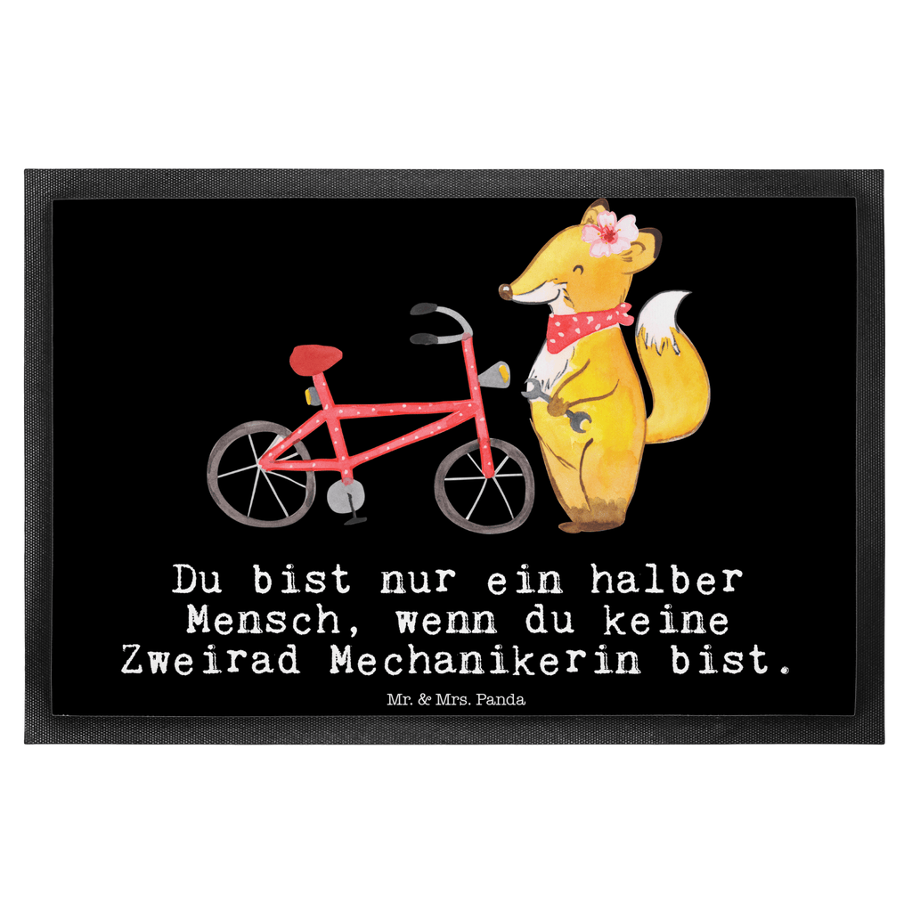 Fußmatte Zweirad Mechanikerin mit Herz Türvorleger, Schmutzmatte, Fußabtreter, Matte, Schmutzfänger, Fußabstreifer, Schmutzfangmatte, Türmatte, Motivfußmatte, Haustürmatte, Vorleger, Beruf, Ausbildung, Jubiläum, Abschied, Rente, Kollege, Kollegin, Geschenk, Schenken, Arbeitskollege, Mitarbeiter, Firma, Danke, Dankeschön