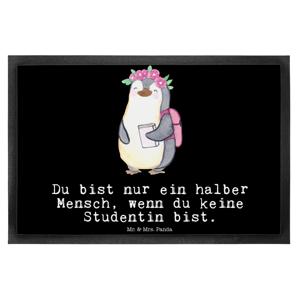 Fußmatte Studentin mit Herz  Türvorleger, Schmutzmatte, Fußabtreter, Matte, Schmutzfänger, Fußabstreifer, Schmutzfangmatte, Türmatte, Motivfußmatte,  Haustürmatte, Vorleger  Beruf, Ausbildung, Jubiläum, Abschied, Rente, Kollege, Kollegin, Geschenk, Schenken, Arbeitskollege, Mitarbeiter, Firma, Danke, Dankeschön