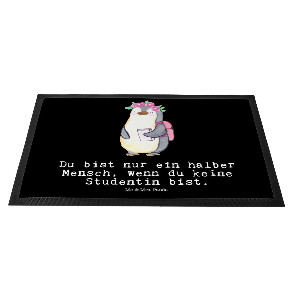Fußmatte Studentin mit Herz  Türvorleger, Schmutzmatte, Fußabtreter, Matte, Schmutzfänger, Fußabstreifer, Schmutzfangmatte, Türmatte, Motivfußmatte,  Haustürmatte, Vorleger  Beruf, Ausbildung, Jubiläum, Abschied, Rente, Kollege, Kollegin, Geschenk, Schenken, Arbeitskollege, Mitarbeiter, Firma, Danke, Dankeschön