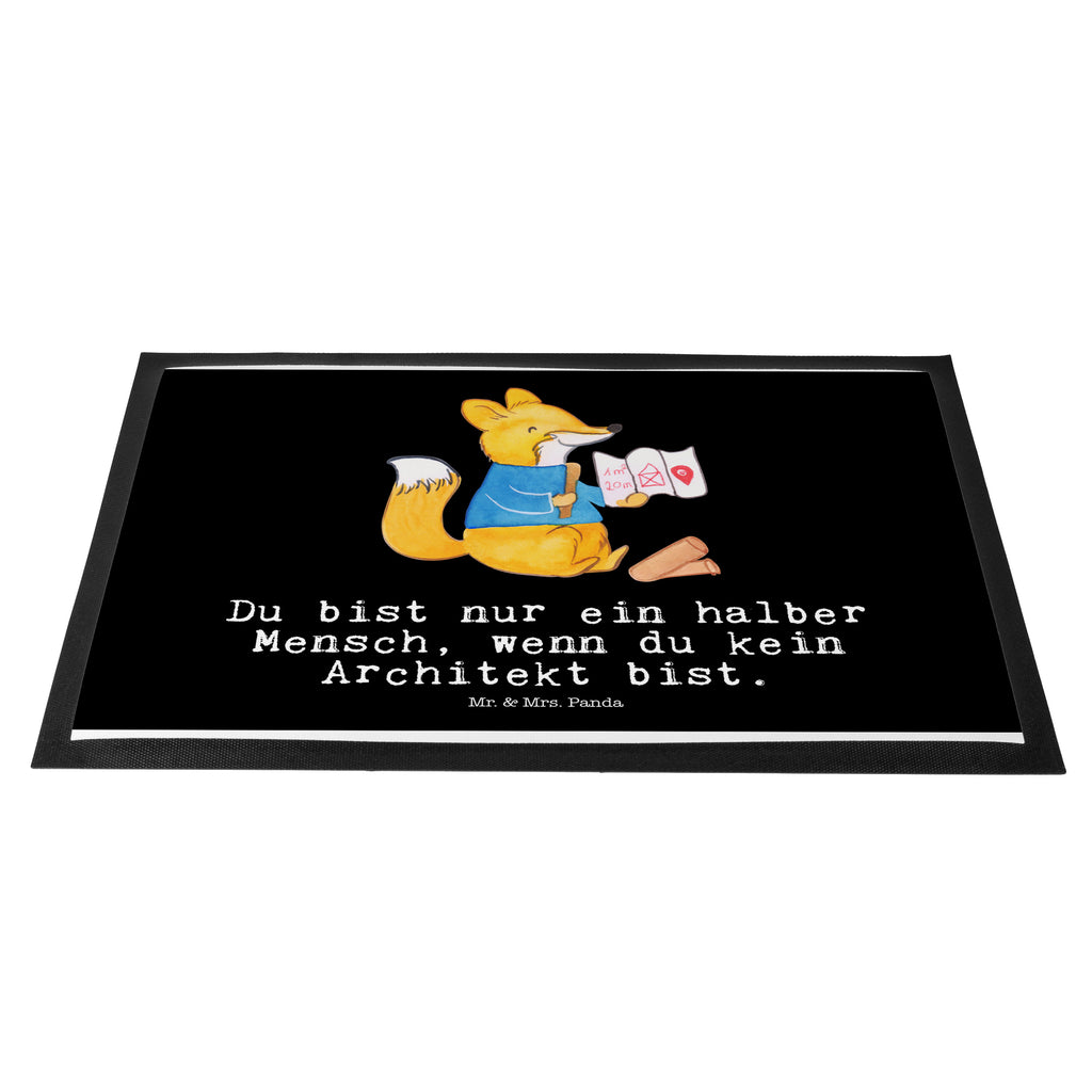 Fußmatte Architekt mit Herz Architekt, Innenarchitekt, Architekturbüro, Bauarbeiter Türvorleger, Schmutzmatte, Fußabtreter, Matte, Schmutzfänger, Fußabstreifer, Schmutzfangmatte, Türmatte, Motivfußmatte,  Haustürmatte, Vorleger  Beruf, Ausbildung, Jubiläum, Abschied, Rente, Kollege, Kollegin, Geschenk, Schenken, Arbeitskollege, Mitarbeiter, Firma, Danke, Dankeschön