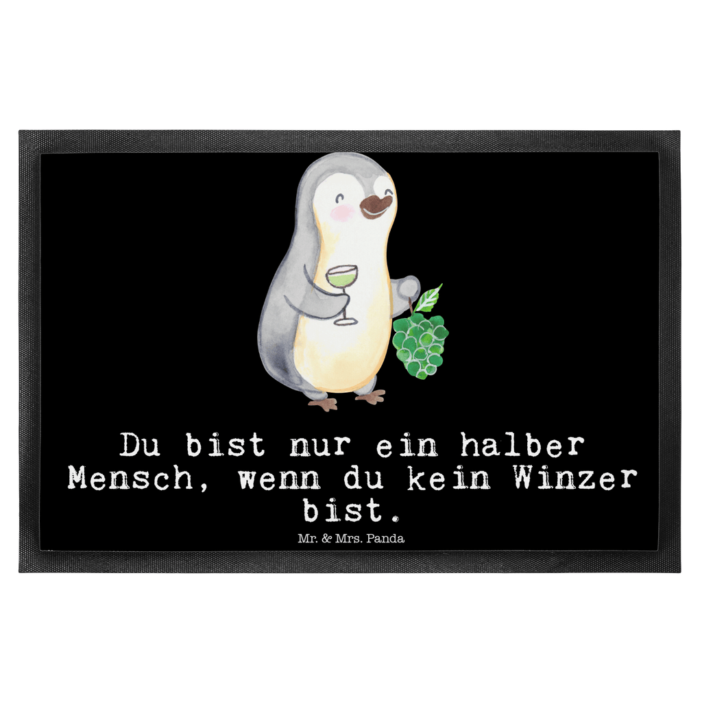 Fußmatte Winzer mit Herz  Türvorleger, Schmutzmatte, Fußabtreter, Matte, Schmutzfänger, Fußabstreifer, Schmutzfangmatte, Türmatte, Motivfußmatte,  Haustürmatte, Vorleger  Beruf, Ausbildung, Jubiläum, Abschied, Rente, Kollege, Kollegin, Geschenk, Schenken, Arbeitskollege, Mitarbeiter, Firma, Danke, Dankeschön