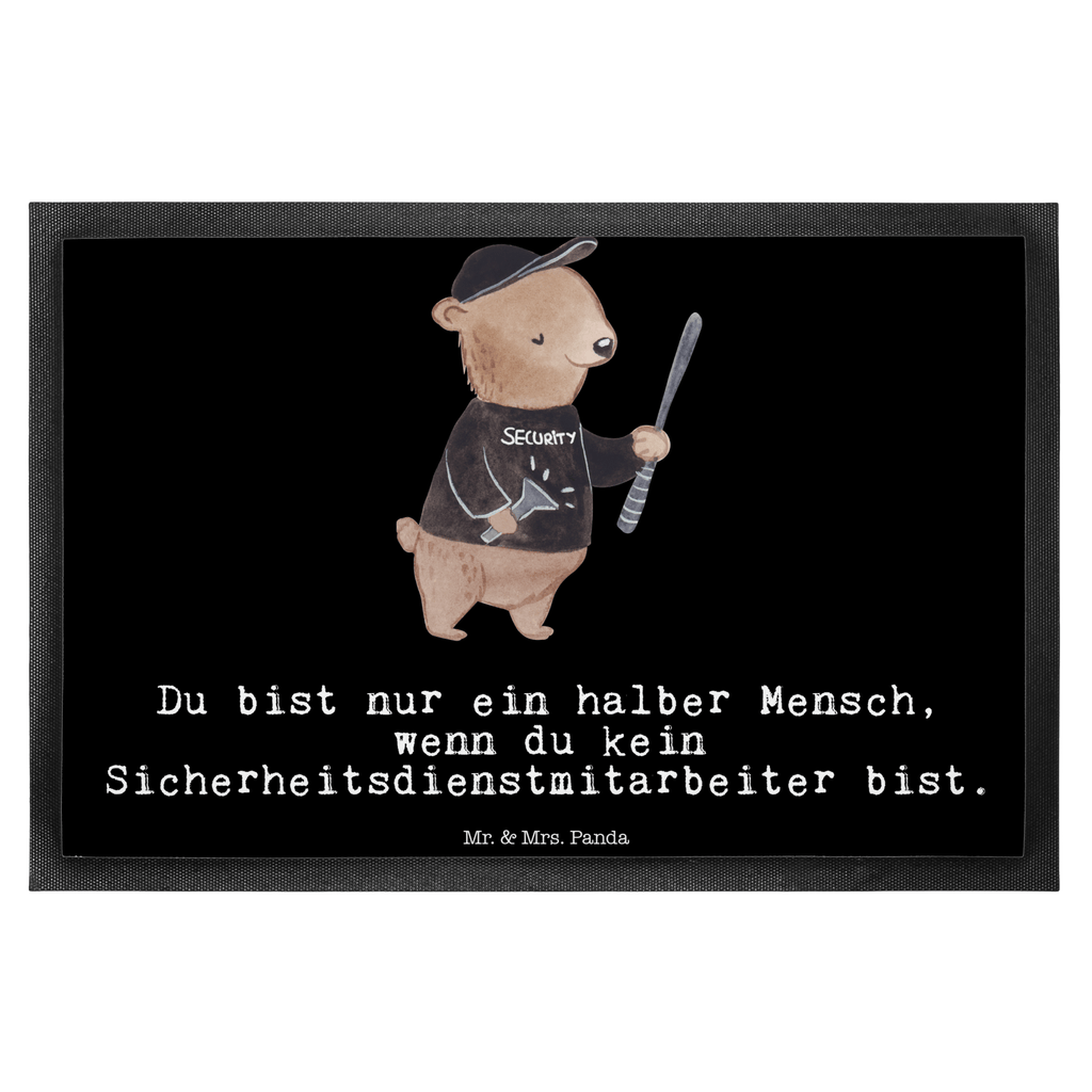 Fußmatte Sicherheitsdienstmitarbeiter mit Herz Türvorleger, Schmutzmatte, Fußabtreter, Matte, Schmutzfänger, Fußabstreifer, Schmutzfangmatte, Türmatte, Motivfußmatte, Haustürmatte, Vorleger, Beruf, Ausbildung, Jubiläum, Abschied, Rente, Kollege, Kollegin, Geschenk, Schenken, Arbeitskollege, Mitarbeiter, Firma, Danke, Dankeschön