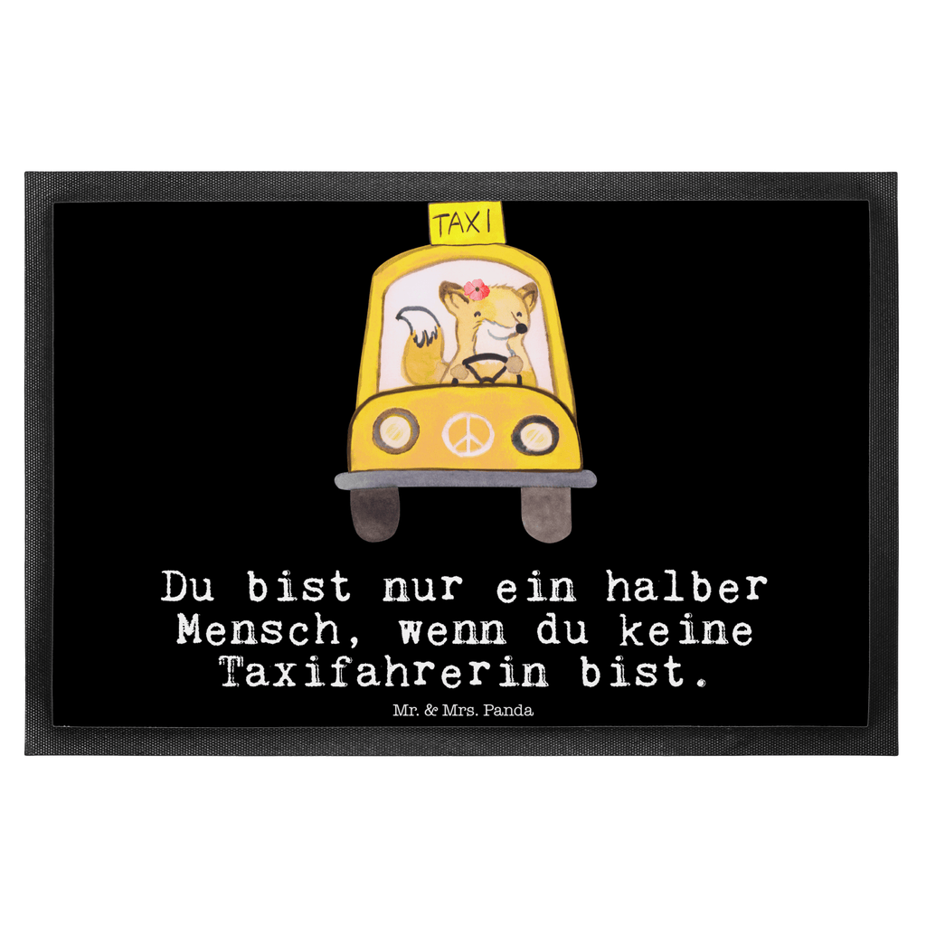 Fußmatte Taxifahrerin mit Herz  Türvorleger, Schmutzmatte, Fußabtreter, Matte, Schmutzfänger, Fußabstreifer, Schmutzfangmatte, Türmatte, Motivfußmatte,  Haustürmatte, Vorleger  Beruf, Ausbildung, Jubiläum, Abschied, Rente, Kollege, Kollegin, Geschenk, Schenken, Arbeitskollege, Mitarbeiter, Firma, Danke, Dankeschön