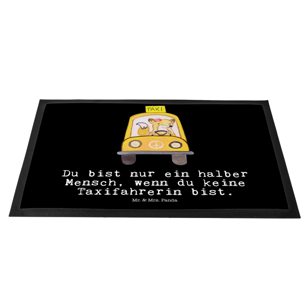 Fußmatte Taxifahrerin mit Herz  Türvorleger, Schmutzmatte, Fußabtreter, Matte, Schmutzfänger, Fußabstreifer, Schmutzfangmatte, Türmatte, Motivfußmatte,  Haustürmatte, Vorleger  Beruf, Ausbildung, Jubiläum, Abschied, Rente, Kollege, Kollegin, Geschenk, Schenken, Arbeitskollege, Mitarbeiter, Firma, Danke, Dankeschön
