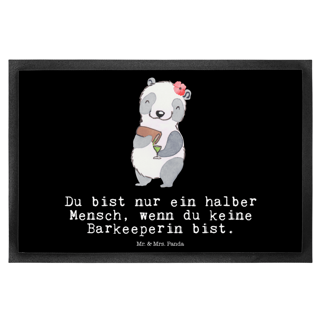 Fußmatte Barkeeperin mit Herz Barkeeperin, Barfrau, Bartender, Barbesitzerin, Kurs, Ausbildung,  Türvorleger, Schmutzmatte, Fußabtreter, Matte, Schmutzfänger, Fußabstreifer, Schmutzfangmatte, Türmatte, Motivfußmatte,  Haustürmatte, Vorleger  Beruf, Ausbildung, Jubiläum, Abschied, Rente, Kollege, Kollegin, Geschenk, Schenken, Arbeitskollege, Mitarbeiter, Firma, Danke, Dankeschön