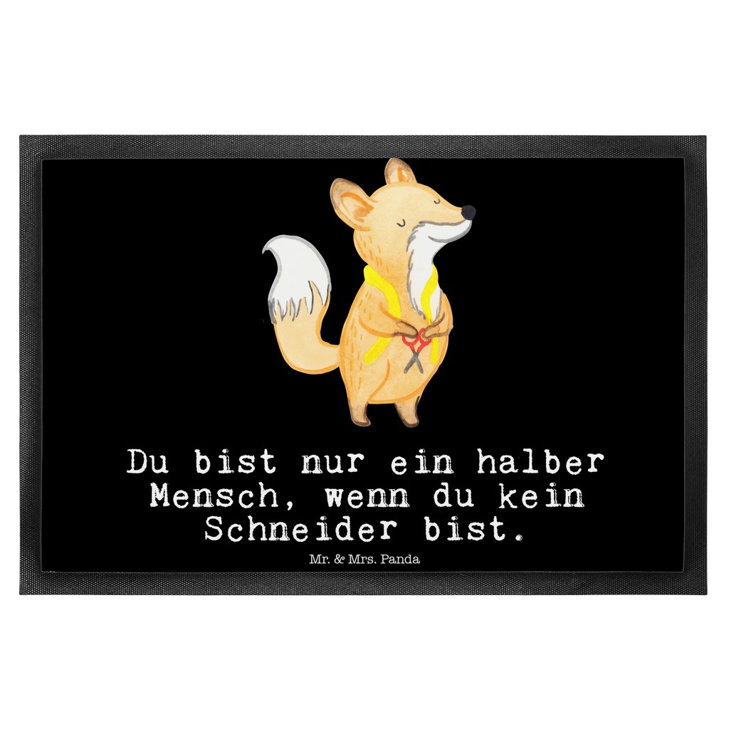 Fußmatte Schneider mit Herz Türvorleger, Schmutzmatte, Fußabtreter, Matte, Schmutzfänger, Fußabstreifer, Schmutzfangmatte, Türmatte, Motivfußmatte, Haustürmatte, Vorleger, Beruf, Ausbildung, Jubiläum, Abschied, Rente, Kollege, Kollegin, Geschenk, Schenken, Arbeitskollege, Mitarbeiter, Firma, Danke, Dankeschön