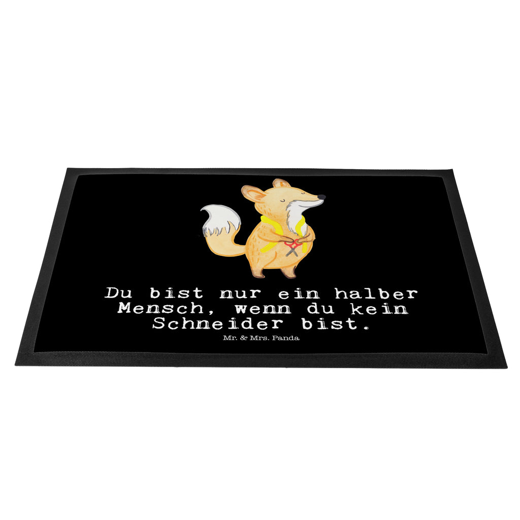 Fußmatte Schneider mit Herz Türvorleger, Schmutzmatte, Fußabtreter, Matte, Schmutzfänger, Fußabstreifer, Schmutzfangmatte, Türmatte, Motivfußmatte, Haustürmatte, Vorleger, Beruf, Ausbildung, Jubiläum, Abschied, Rente, Kollege, Kollegin, Geschenk, Schenken, Arbeitskollege, Mitarbeiter, Firma, Danke, Dankeschön