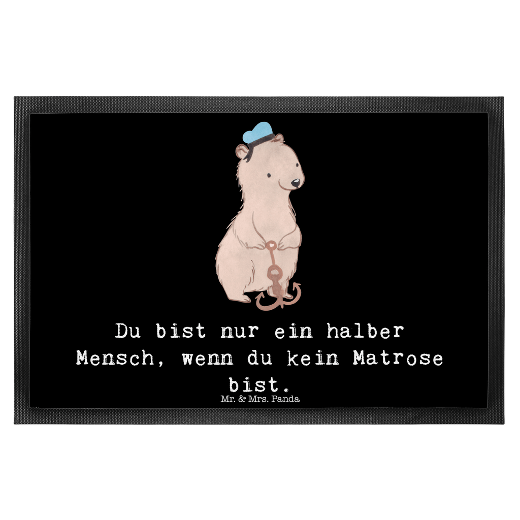 Fußmatte Matrose mit Herz Matrose, Seemann, Seeleute, Schiff, Schiffsmechaniker,  Türvorleger, Schmutzmatte, Fußabtreter, Matte, Schmutzfänger, Fußabstreifer, Schmutzfangmatte, Türmatte, Motivfußmatte,  Haustürmatte, Vorleger  Beruf, Ausbildung, Jubiläum, Abschied, Rente, Kollege, Kollegin, Geschenk, Schenken, Arbeitskollege, Mitarbeiter, Firma, Danke, Dankeschön