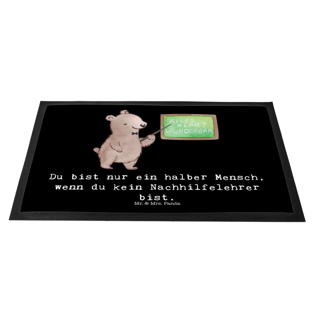 Fußmatte Nachhilfelehrer mit Herz Türvorleger, Schmutzmatte, Fußabtreter, Matte, Schmutzfänger, Fußabstreifer, Schmutzfangmatte, Türmatte, Motivfußmatte, Haustürmatte, Vorleger, Beruf, Ausbildung, Jubiläum, Abschied, Rente, Kollege, Kollegin, Geschenk, Schenken, Arbeitskollege, Mitarbeiter, Firma, Danke, Dankeschön, Nachhilfelehrer, Nachhilfeschule, Nachhilfeunterricht