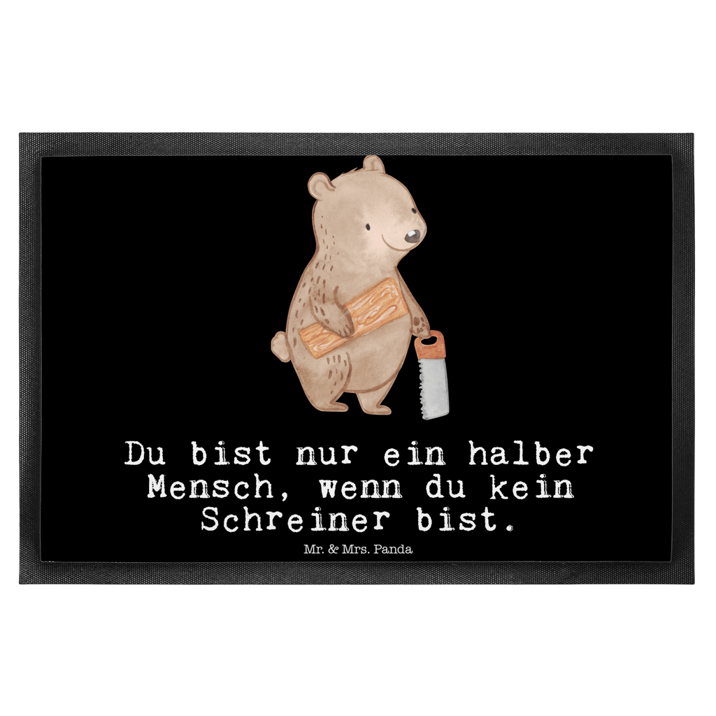 Fußmatte Schreiner mit Herz  Türvorleger, Schmutzmatte, Fußabtreter, Matte, Schmutzfänger, Fußabstreifer, Schmutzfangmatte, Türmatte, Motivfußmatte,  Haustürmatte, Vorleger  Beruf, Ausbildung, Jubiläum, Abschied, Rente, Kollege, Kollegin, Geschenk, Schenken, Arbeitskollege, Mitarbeiter, Firma, Danke, Dankeschön