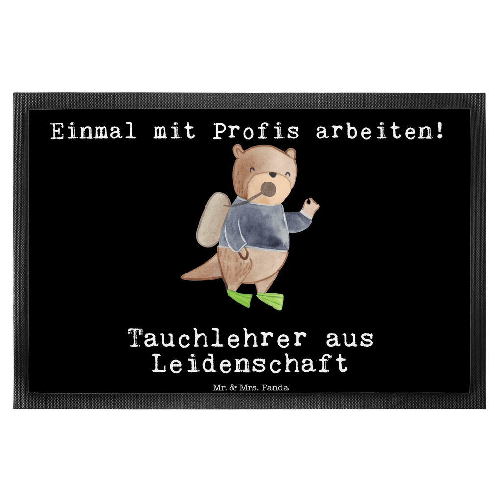 Fußmatte Tauchlehrer aus Leidenschaft  Türvorleger, Schmutzmatte, Fußabtreter, Matte, Schmutzfänger, Fußabstreifer, Schmutzfangmatte, Türmatte, Motivfußmatte,  Haustürmatte, Vorleger  Beruf, Ausbildung, Jubiläum, Abschied, Rente, Kollege, Kollegin, Geschenk, Schenken, Arbeitskollege, Mitarbeiter, Firma, Danke, Dankeschön