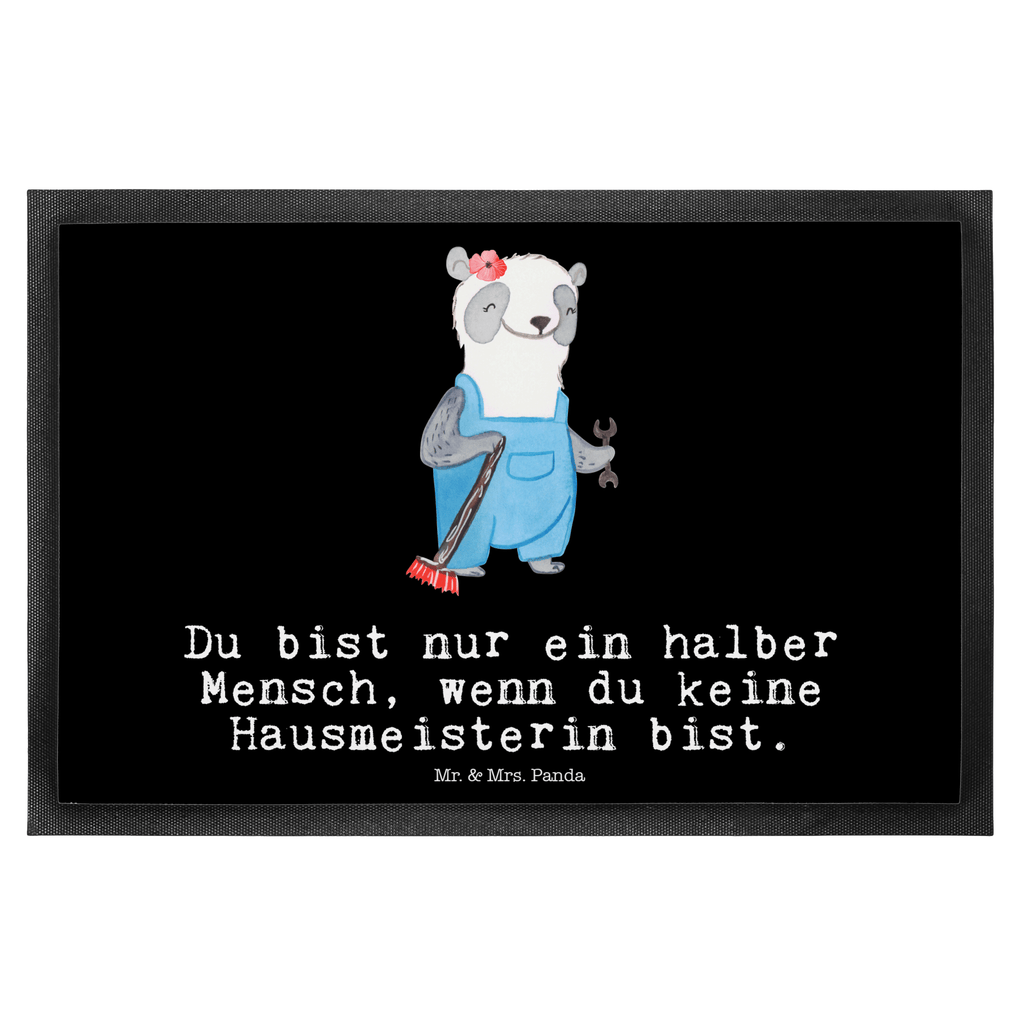 Fußmatte Hausmeisterin mit Herz Türvorleger, Schmutzmatte, Fußabtreter, Matte, Schmutzfänger, Fußabstreifer, Schmutzfangmatte, Türmatte, Motivfußmatte, Haustürmatte, Vorleger, Beruf, Ausbildung, Jubiläum, Abschied, Rente, Kollege, Kollegin, Geschenk, Schenken, Arbeitskollege, Mitarbeiter, Firma, Danke, Dankeschön, Hausmeisterin, Concierge, Hausverwalterin, Facility Manager