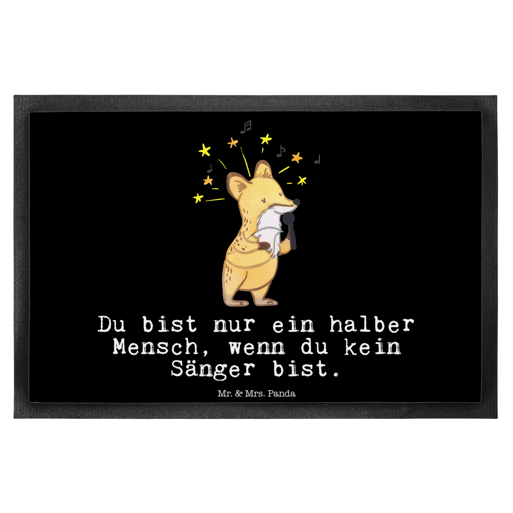 Fußmatte Sänger mit Herz  Türvorleger, Schmutzmatte, Fußabtreter, Matte, Schmutzfänger, Fußabstreifer, Schmutzfangmatte, Türmatte, Motivfußmatte,  Haustürmatte, Vorleger  Beruf, Ausbildung, Jubiläum, Abschied, Rente, Kollege, Kollegin, Geschenk, Schenken, Arbeitskollege, Mitarbeiter, Firma, Danke, Dankeschön