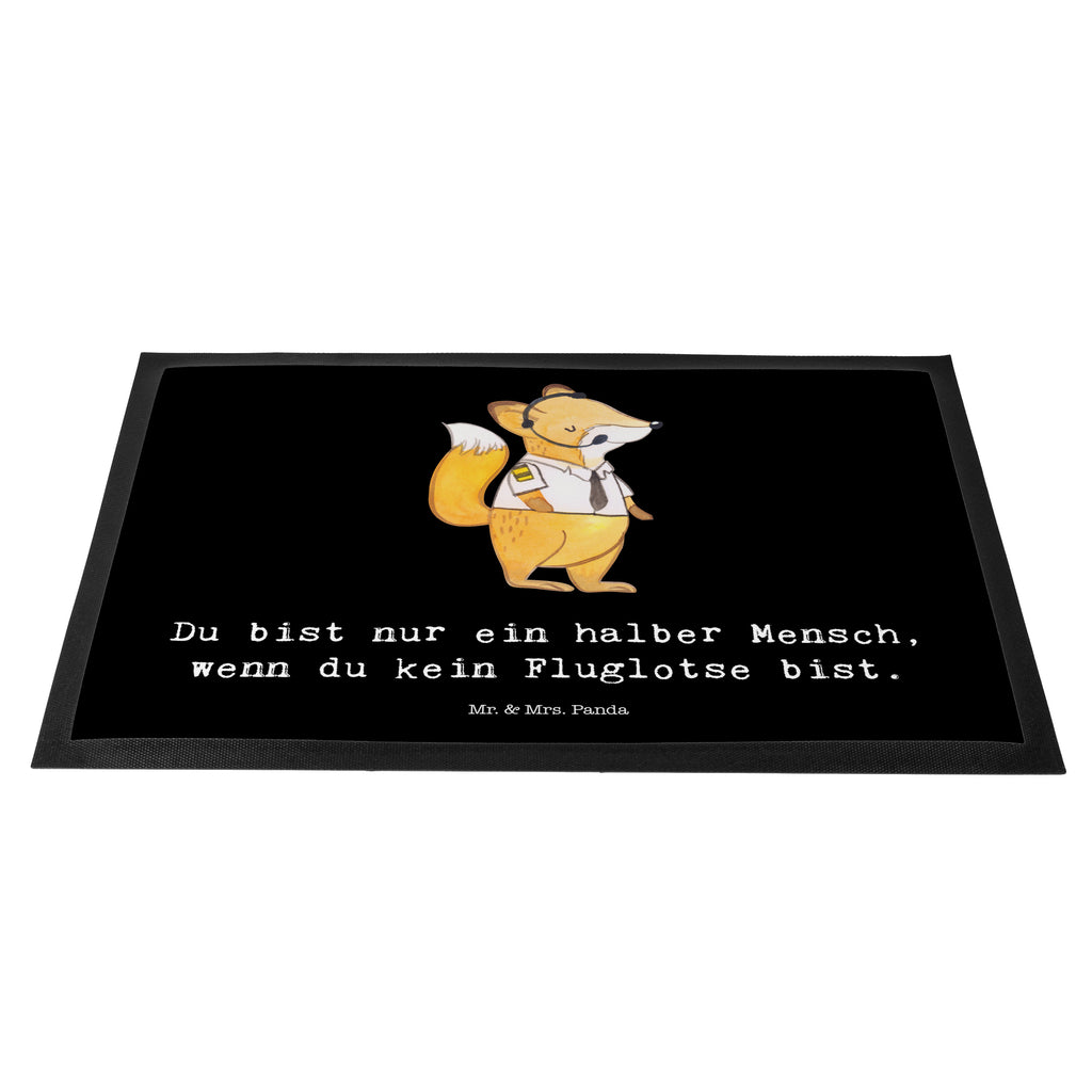 Fußmatte Fluglotse mit Herz Fluglotse, Flugverkehrsleiter, Luftfahrtpersonal, Ausbildung, Flugsicherung,  Türvorleger, Schmutzmatte, Fußabtreter, Matte, Schmutzfänger, Fußabstreifer, Schmutzfangmatte, Türmatte, Motivfußmatte,  Haustürmatte, Vorleger  Beruf, Ausbildung, Jubiläum, Abschied, Rente, Kollege, Kollegin, Geschenk, Schenken, Arbeitskollege, Mitarbeiter, Firma, Danke, Dankeschön