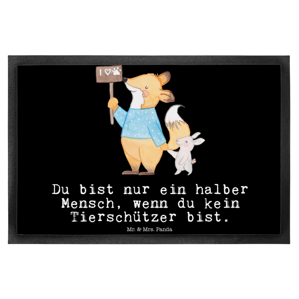 Fußmatte Tierschützer mit Herz Türvorleger, Schmutzmatte, Fußabtreter, Matte, Schmutzfänger, Fußabstreifer, Schmutzfangmatte, Türmatte, Motivfußmatte, Haustürmatte, Vorleger, Beruf, Ausbildung, Jubiläum, Abschied, Rente, Kollege, Kollegin, Geschenk, Schenken, Arbeitskollege, Mitarbeiter, Firma, Danke, Dankeschön