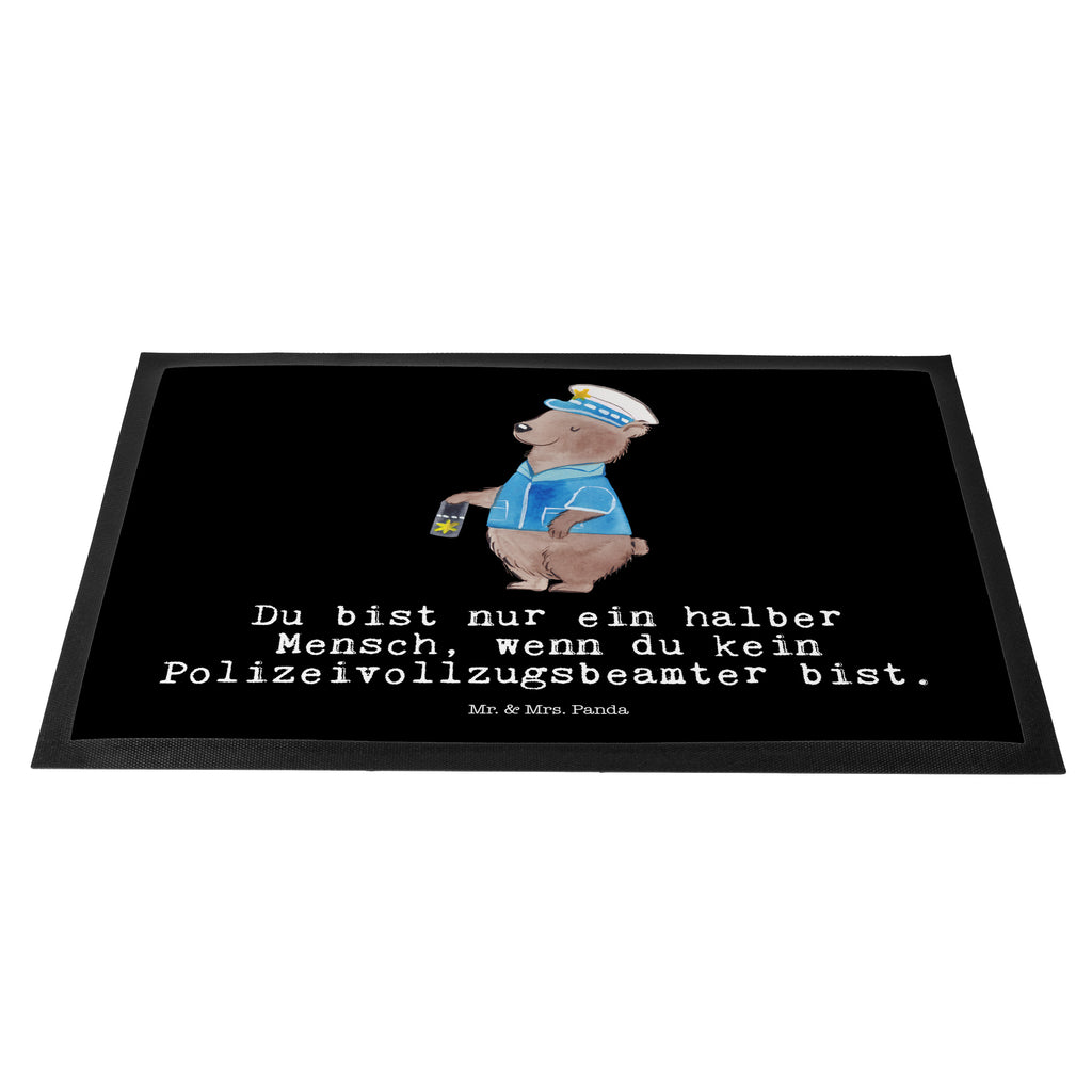 Fußmatte Polizeivollzugsbeamter mit Herz Türvorleger, Schmutzmatte, Fußabtreter, Matte, Schmutzfänger, Fußabstreifer, Schmutzfangmatte, Türmatte, Motivfußmatte, Haustürmatte, Vorleger, Beruf, Ausbildung, Jubiläum, Abschied, Rente, Kollege, Kollegin, Geschenk, Schenken, Arbeitskollege, Mitarbeiter, Firma, Danke, Dankeschön, Polizeivollzugsbeamter, Polizist, Polizei