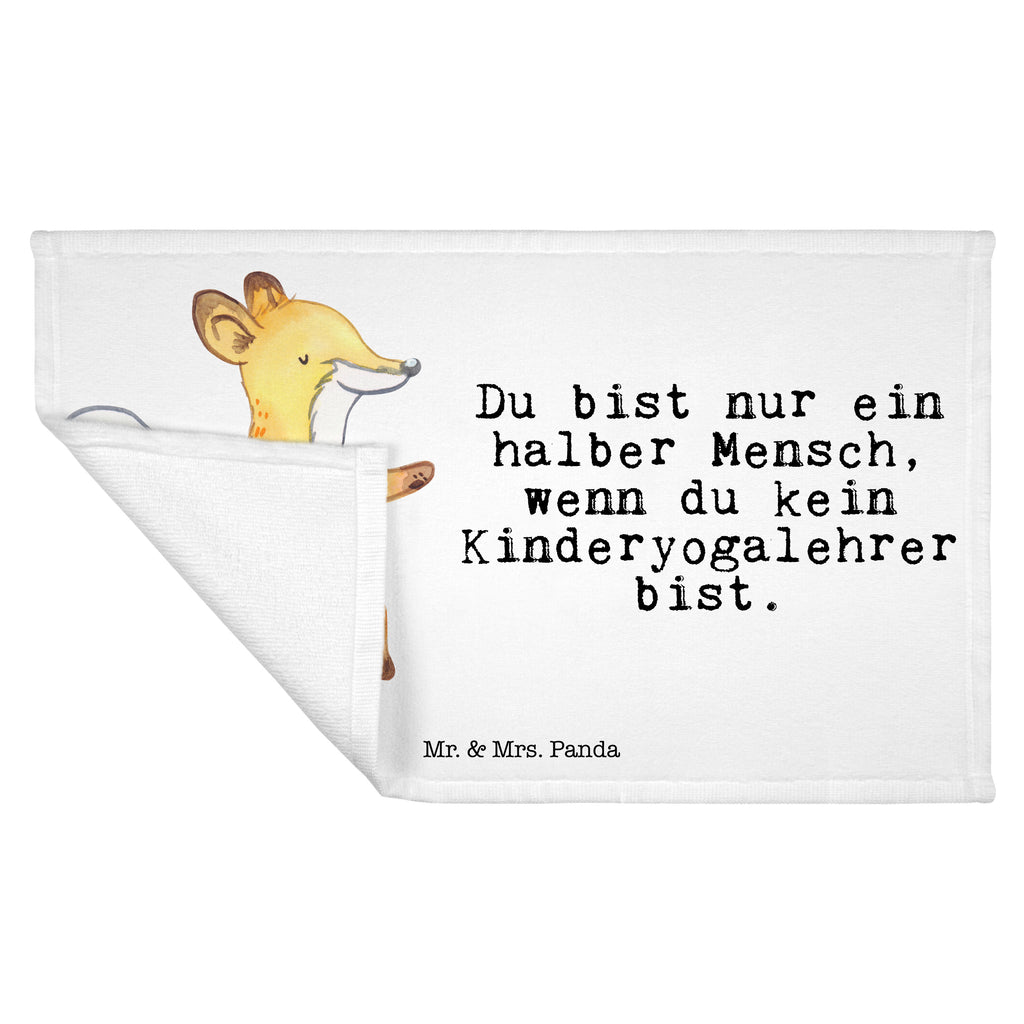 Gäste Handtuch Kinderyogalehrer mit Herz Gästetuch, Reisehandtuch, Sport Handtuch, Frottier, Kinder Handtuch, Beruf, Ausbildung, Jubiläum, Abschied, Rente, Kollege, Kollegin, Geschenk, Schenken, Arbeitskollege, Mitarbeiter, Firma, Danke, Dankeschön