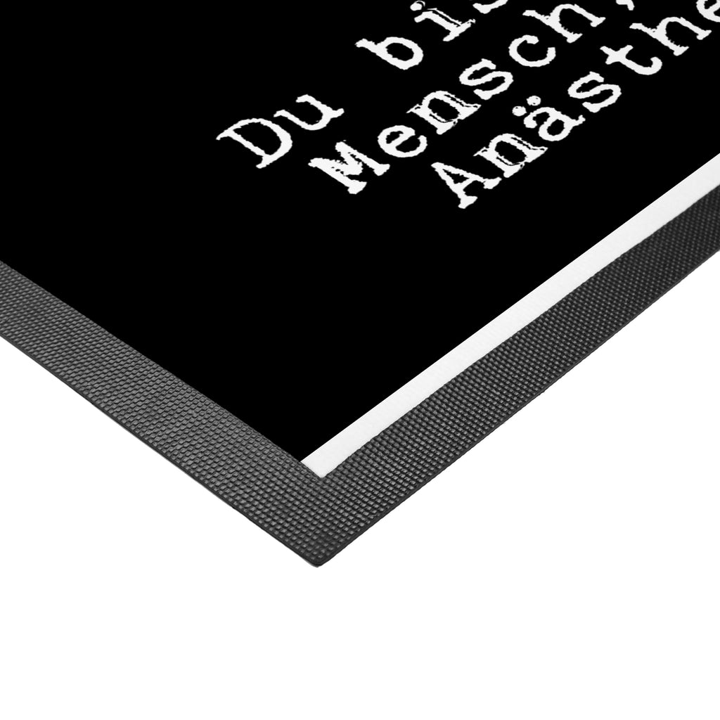Fußmatte Anästhesistin mit Herz Anästhesistin, Narkoseärztin, Anästhesie, Krankenhaus, Studium,  Türvorleger, Schmutzmatte, Fußabtreter, Matte, Schmutzfänger, Fußabstreifer, Schmutzfangmatte, Türmatte, Motivfußmatte,  Haustürmatte, Vorleger  Beruf, Ausbildung, Jubiläum, Abschied, Rente, Kollege, Kollegin, Geschenk, Schenken, Arbeitskollege, Mitarbeiter, Firma, Danke, Dankeschön