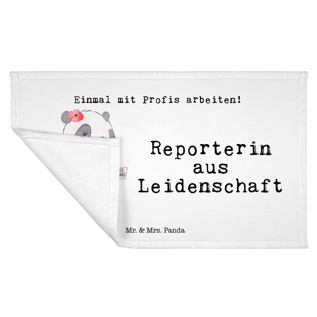 Gäste Handtuch Reporterin aus Leidenschaft Gästetuch, Reisehandtuch, Sport Handtuch, Frottier, Kinder Handtuch, Beruf, Ausbildung, Jubiläum, Abschied, Rente, Kollege, Kollegin, Geschenk, Schenken, Arbeitskollege, Mitarbeiter, Firma, Danke, Dankeschön