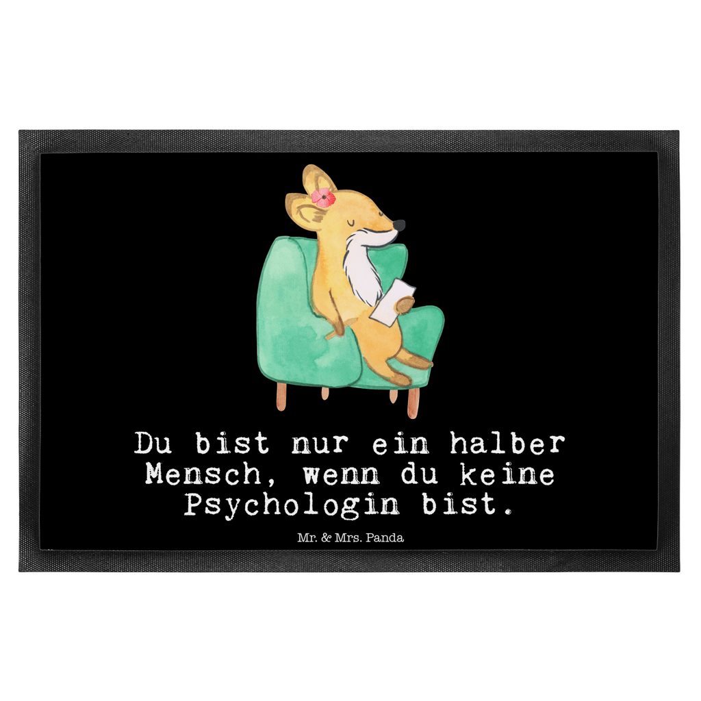 Fußmatte Psychologin mit Herz  Türvorleger, Schmutzmatte, Fußabtreter, Matte, Schmutzfänger, Fußabstreifer, Schmutzfangmatte, Türmatte, Motivfußmatte,  Haustürmatte, Vorleger  Beruf, Ausbildung, Jubiläum, Abschied, Rente, Kollege, Kollegin, Geschenk, Schenken, Arbeitskollege, Mitarbeiter, Firma, Danke, Dankeschön