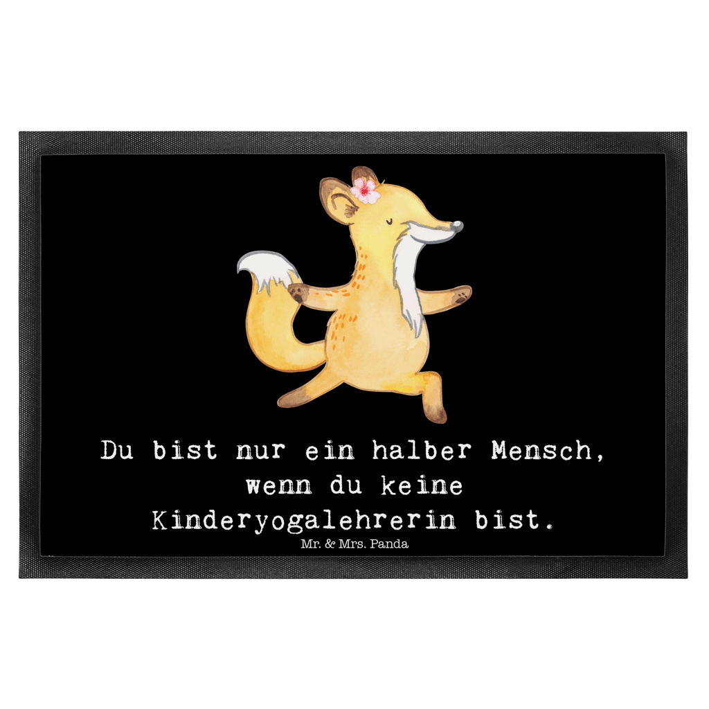 Fußmatte Kinderyogalehrerin mit Herz  Türvorleger, Schmutzmatte, Fußabtreter, Matte, Schmutzfänger, Fußabstreifer, Schmutzfangmatte, Türmatte, Motivfußmatte,  Haustürmatte, Vorleger  Beruf, Ausbildung, Jubiläum, Abschied, Rente, Kollege, Kollegin, Geschenk, Schenken, Arbeitskollege, Mitarbeiter, Firma, Danke, Dankeschön