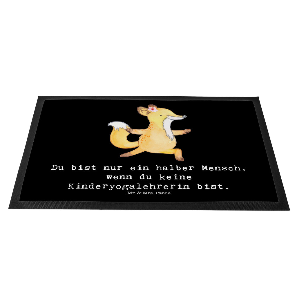 Fußmatte Kinderyogalehrerin mit Herz  Türvorleger, Schmutzmatte, Fußabtreter, Matte, Schmutzfänger, Fußabstreifer, Schmutzfangmatte, Türmatte, Motivfußmatte,  Haustürmatte, Vorleger  Beruf, Ausbildung, Jubiläum, Abschied, Rente, Kollege, Kollegin, Geschenk, Schenken, Arbeitskollege, Mitarbeiter, Firma, Danke, Dankeschön