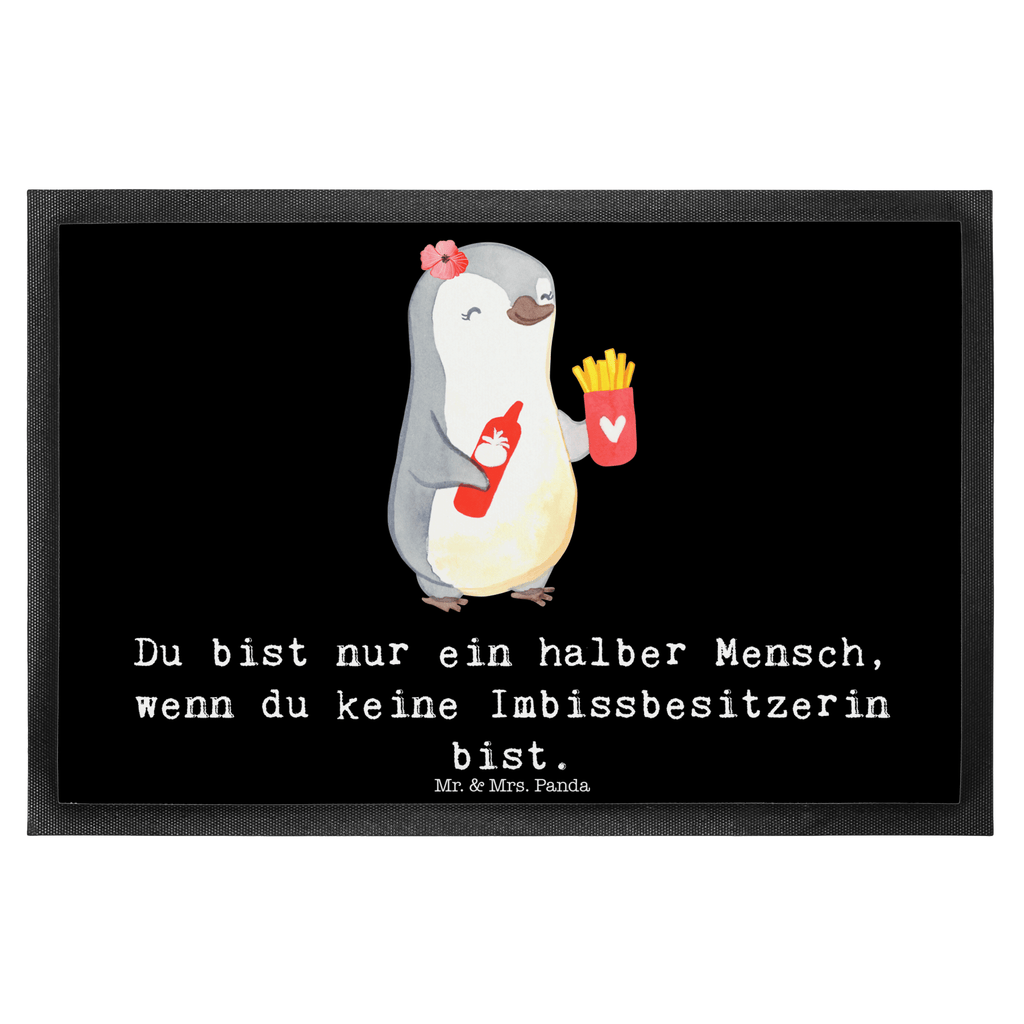 Fußmatte Imbissbesitzerin mit Herz Imbissbesitzerin, Imibissverkäuferin, Pommesverkäuferin, Pommesliebe Türvorleger, Schmutzmatte, Fußabtreter, Matte, Schmutzfänger, Fußabstreifer, Schmutzfangmatte, Türmatte, Motivfußmatte,  Haustürmatte, Vorleger  Beruf, Ausbildung, Jubiläum, Abschied, Rente, Kollege, Kollegin, Geschenk, Schenken, Arbeitskollege, Mitarbeiter, Firma, Danke, Dankeschön