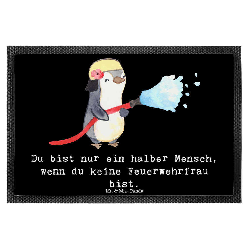 Fußmatte Feuerwehrfrau mit Herz Feuerwehrfrau, Feuerwehrhauptfrau, Brandschutz,  Feuerwehr, Ausbildung,  freiwillige Feuerwehr,  Türvorleger, Schmutzmatte, Fußabtreter, Matte, Schmutzfänger, Fußabstreifer, Schmutzfangmatte, Türmatte, Motivfußmatte,  Haustürmatte, Vorleger  Beruf, Ausbildung, Jubiläum, Abschied, Rente, Kollege, Kollegin, Geschenk, Schenken, Arbeitskollege, Mitarbeiter, Firma, Danke, Dankeschön