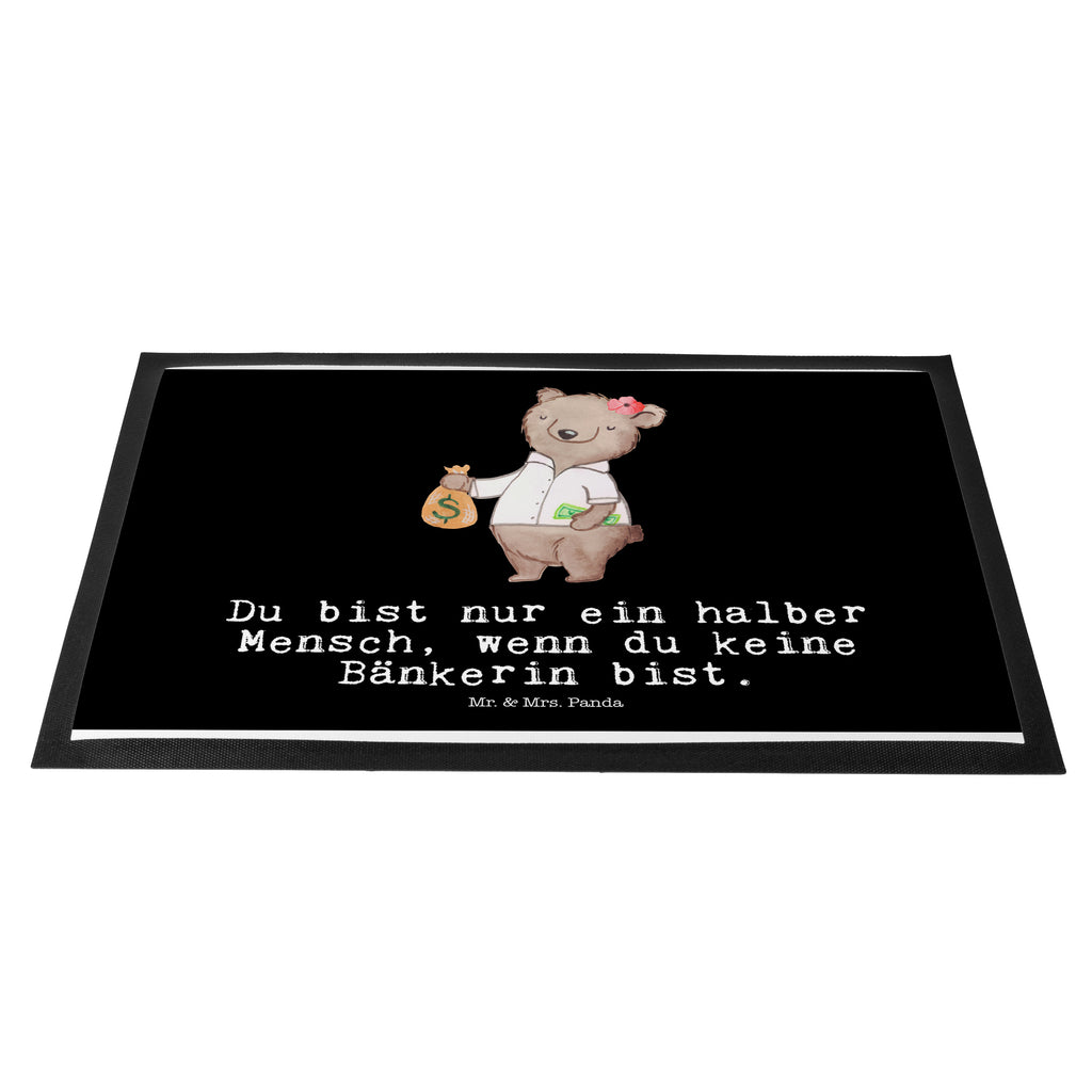 Fußmatte Bänkerin mit Herz Bänkerin, Bankfachfrau, Bankangestellte, Bankberaterin Türvorleger, Schmutzmatte, Fußabtreter, Matte, Schmutzfänger, Fußabstreifer, Schmutzfangmatte, Türmatte, Motivfußmatte,  Haustürmatte, Vorleger  Beruf, Ausbildung, Jubiläum, Abschied, Rente, Kollege, Kollegin, Geschenk, Schenken, Arbeitskollege, Mitarbeiter, Firma, Danke, Dankeschön