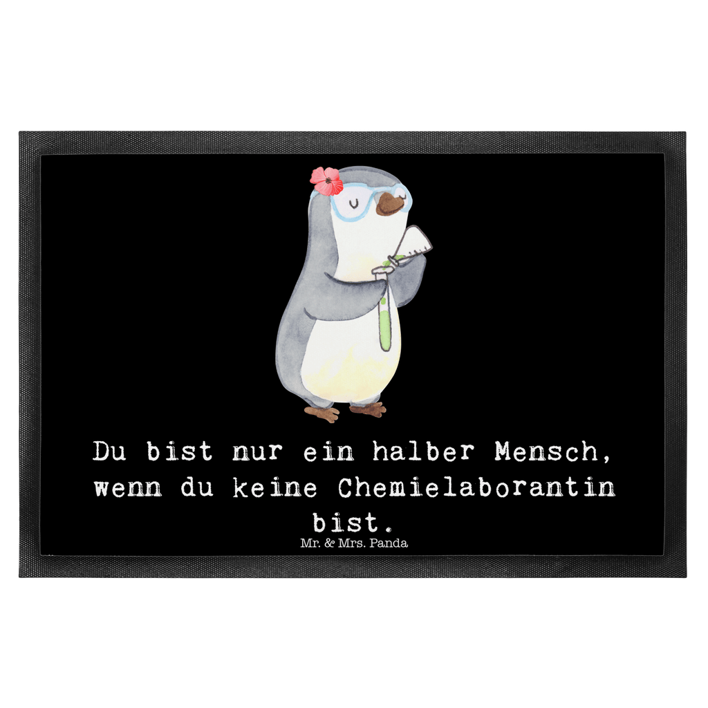 Fußmatte Chemielaborantin mit Herz Chemikerin, Chemielaborantin, Naturwissenschaftlerin, Labor,  Studium,  Forschung, Wissenschaftlerin,  Türvorleger, Schmutzmatte, Fußabtreter, Matte, Schmutzfänger, Fußabstreifer, Schmutzfangmatte, Türmatte, Motivfußmatte,  Haustürmatte, Vorleger  Beruf, Ausbildung, Jubiläum, Abschied, Rente, Kollege, Kollegin, Geschenk, Schenken, Arbeitskollege, Mitarbeiter, Firma, Danke, Dankeschön