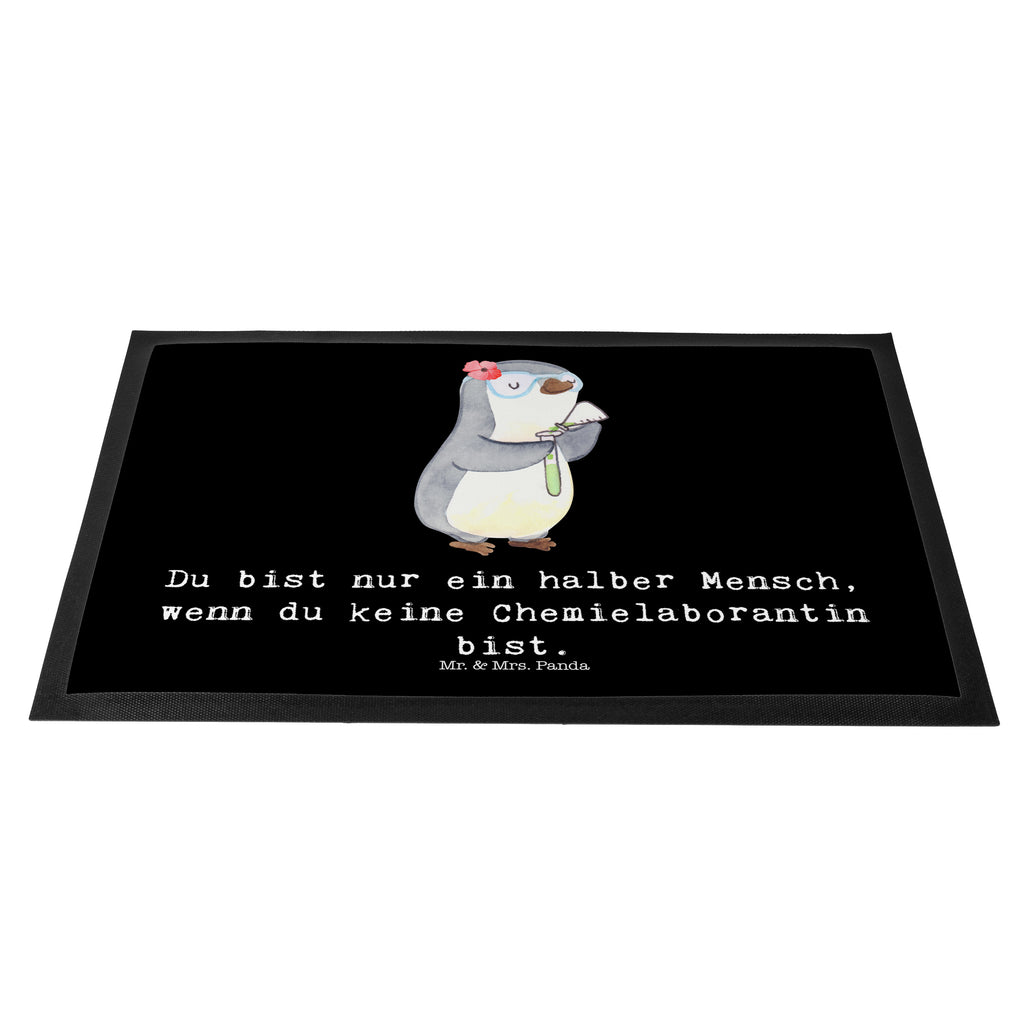 Fußmatte Chemielaborantin mit Herz Chemikerin, Chemielaborantin, Naturwissenschaftlerin, Labor,  Studium,  Forschung, Wissenschaftlerin,  Türvorleger, Schmutzmatte, Fußabtreter, Matte, Schmutzfänger, Fußabstreifer, Schmutzfangmatte, Türmatte, Motivfußmatte,  Haustürmatte, Vorleger  Beruf, Ausbildung, Jubiläum, Abschied, Rente, Kollege, Kollegin, Geschenk, Schenken, Arbeitskollege, Mitarbeiter, Firma, Danke, Dankeschön
