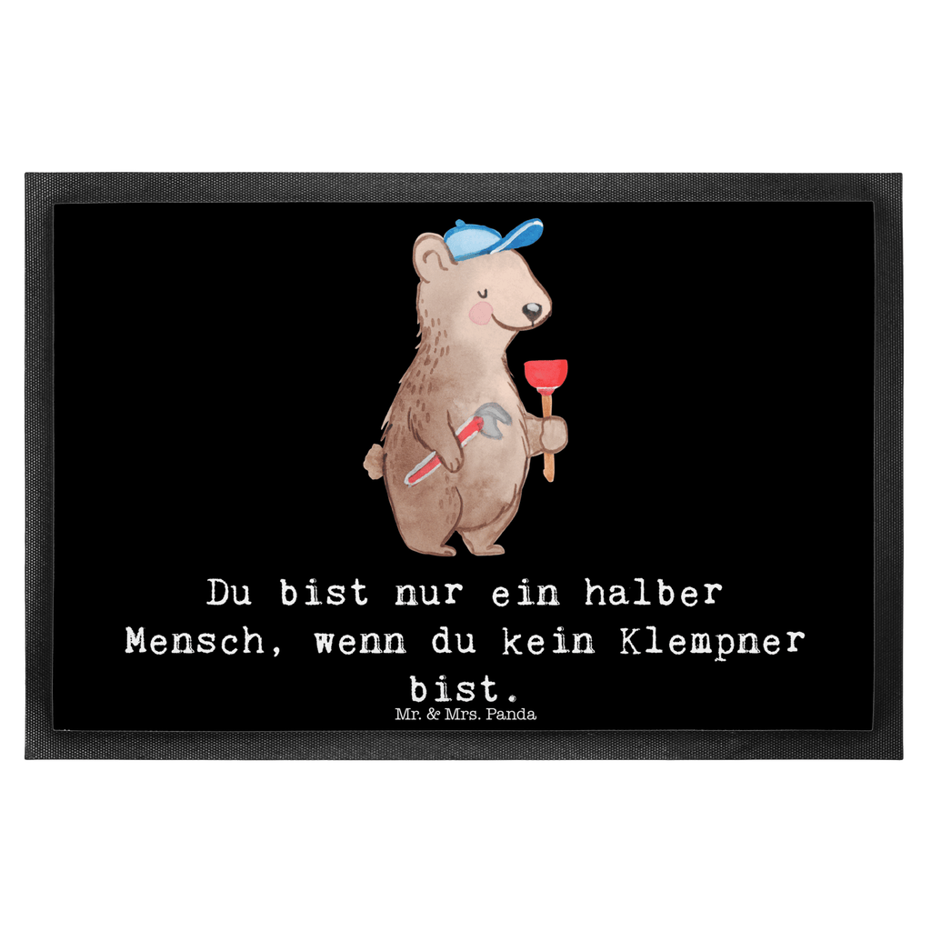 Fußmatte Klempner mit Herz Türvorleger, Schmutzmatte, Fußabtreter, Matte, Schmutzfänger, Fußabstreifer, Schmutzfangmatte, Türmatte, Motivfußmatte, Haustürmatte, Vorleger, Beruf, Ausbildung, Jubiläum, Abschied, Rente, Kollege, Kollegin, Geschenk, Schenken, Arbeitskollege, Mitarbeiter, Firma, Danke, Dankeschön, Klempner, Handwerker, Installateur, Meister, Gesellenprüfung, Fachbetrieb, Bauklempner, Sanitärinstallationen