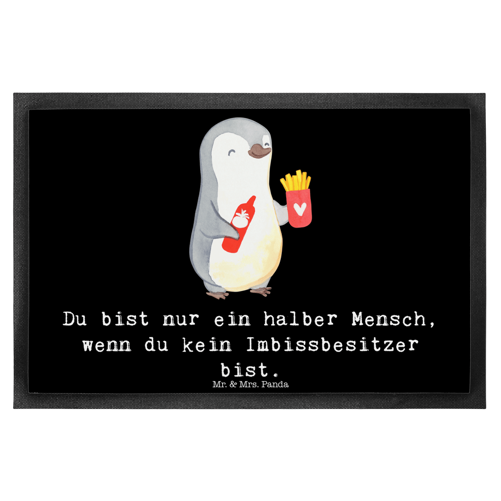 Fußmatte Imbissbesitzer mit Herz Imbissbesitzer, Imbissverkäufer, Pommesverkäufer, Pommesliebe Türvorleger, Schmutzmatte, Fußabtreter, Matte, Schmutzfänger, Fußabstreifer, Schmutzfangmatte, Türmatte, Motivfußmatte,  Haustürmatte, Vorleger  Beruf, Ausbildung, Jubiläum, Abschied, Rente, Kollege, Kollegin, Geschenk, Schenken, Arbeitskollege, Mitarbeiter, Firma, Danke, Dankeschön