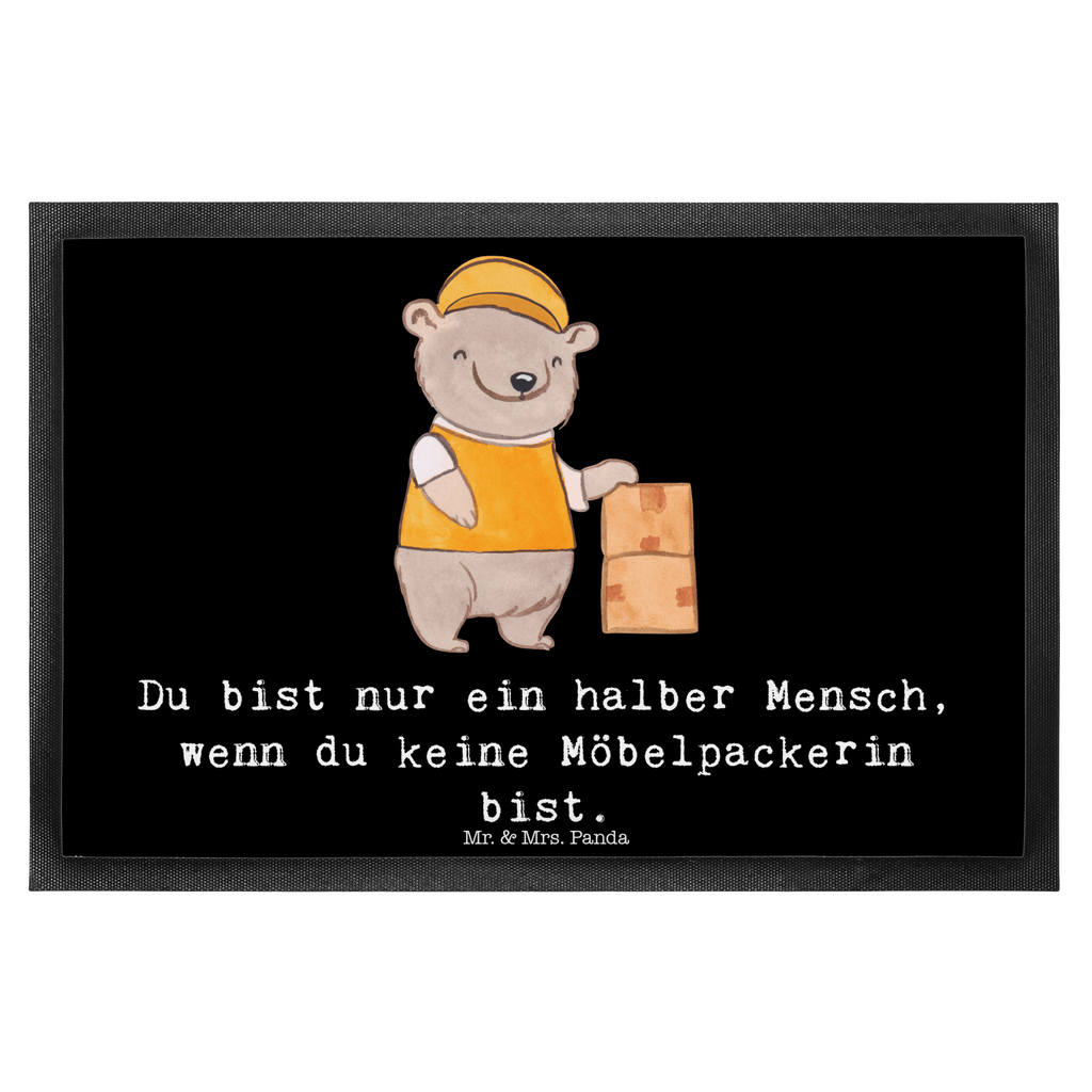 Fußmatte Möbelpackerin mit Herz Türvorleger, Schmutzmatte, Fußabtreter, Matte, Schmutzfänger, Fußabstreifer, Schmutzfangmatte, Türmatte, Motivfußmatte, Haustürmatte, Vorleger, Beruf, Ausbildung, Jubiläum, Abschied, Rente, Kollege, Kollegin, Geschenk, Schenken, Arbeitskollege, Mitarbeiter, Firma, Danke, Dankeschön, Möbelpackerin, Umzugshelferin, Umzugsfirma, Umzugsservice