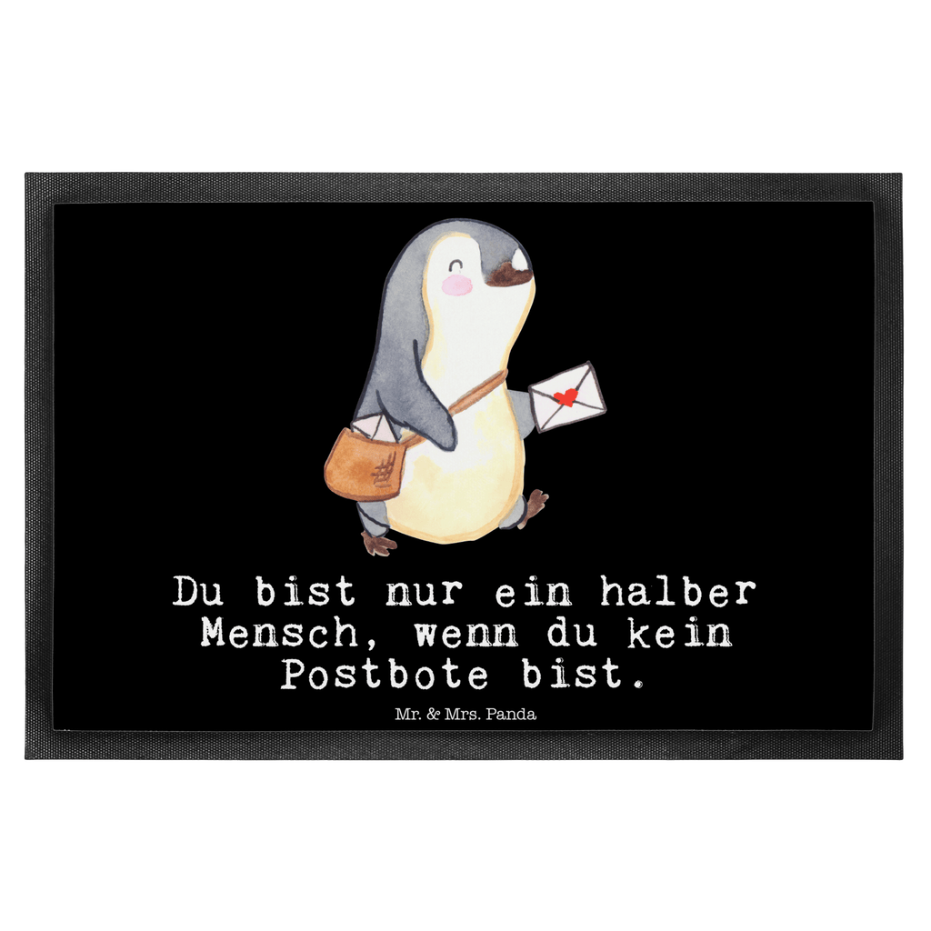 Fußmatte Postbote mit Herz Postbote, Briefzusteller, Briefträger, Postler Türvorleger, Schmutzmatte, Fußabtreter, Matte, Schmutzfänger, Fußabstreifer, Schmutzfangmatte, Türmatte, Motivfußmatte,  Haustürmatte, Vorleger  Beruf, Ausbildung, Jubiläum, Abschied, Rente, Kollege, Kollegin, Geschenk, Schenken, Arbeitskollege, Mitarbeiter, Firma, Danke, Dankeschön