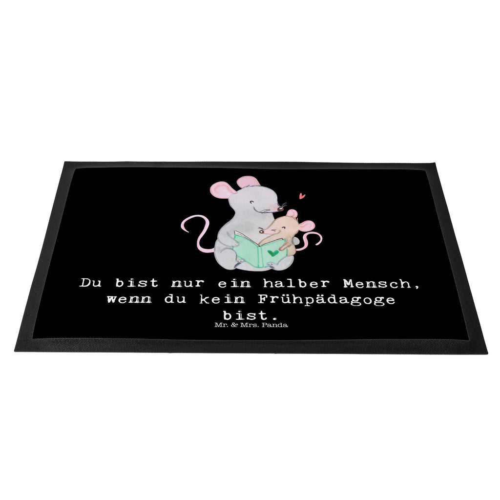 Fußmatte Frühpädagoge mit Herz Frühpädagoge, Frühpädagogik, Ausbildung, Studium,  Türvorleger, Schmutzmatte, Fußabtreter, Matte, Schmutzfänger, Fußabstreifer, Schmutzfangmatte, Türmatte, Motivfußmatte,  Haustürmatte, Vorleger  Beruf, Ausbildung, Jubiläum, Abschied, Rente, Kollege, Kollegin, Geschenk, Schenken, Arbeitskollege, Mitarbeiter, Firma, Danke, Dankeschön