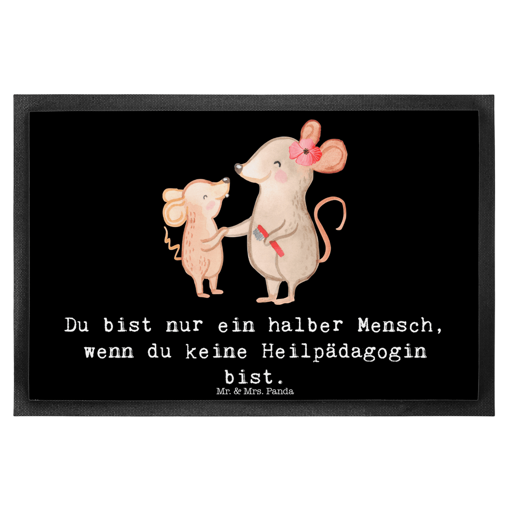 Fußmatte Heilpädagogin mit Herz Heilpädagogin, Heilpädagogik, Ausbildung, Studium,  Türvorleger, Schmutzmatte, Fußabtreter, Matte, Schmutzfänger, Fußabstreifer, Schmutzfangmatte, Türmatte, Motivfußmatte,  Haustürmatte, Vorleger  Beruf, Ausbildung, Jubiläum, Abschied, Rente, Kollege, Kollegin, Geschenk, Schenken, Arbeitskollege, Mitarbeiter, Firma, Danke, Dankeschön