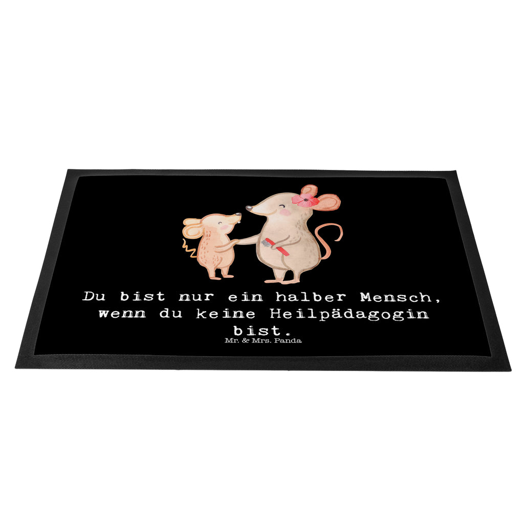Fußmatte Heilpädagogin mit Herz Heilpädagogin, Heilpädagogik, Ausbildung, Studium,  Türvorleger, Schmutzmatte, Fußabtreter, Matte, Schmutzfänger, Fußabstreifer, Schmutzfangmatte, Türmatte, Motivfußmatte,  Haustürmatte, Vorleger  Beruf, Ausbildung, Jubiläum, Abschied, Rente, Kollege, Kollegin, Geschenk, Schenken, Arbeitskollege, Mitarbeiter, Firma, Danke, Dankeschön