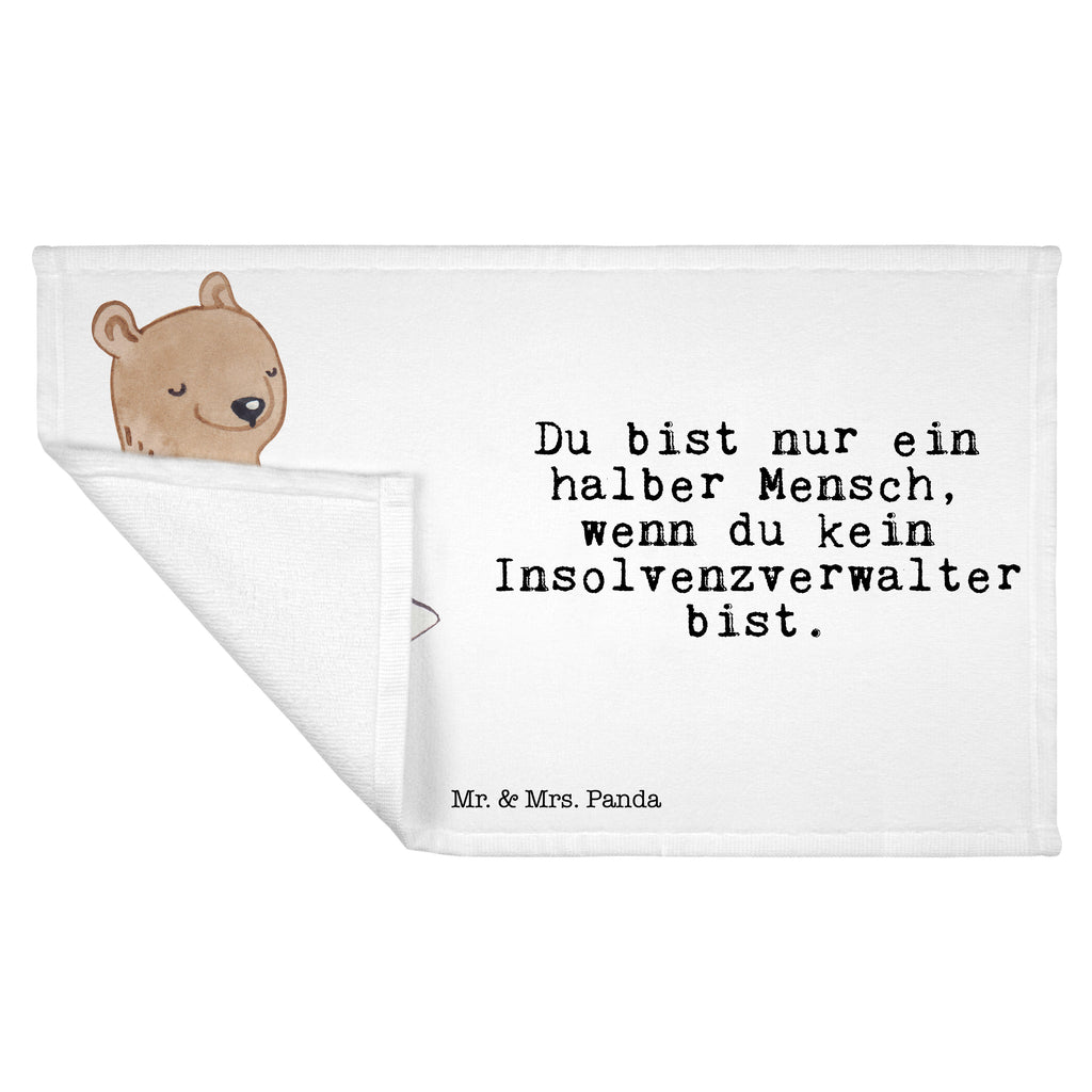 Gäste Handtuch Insolvenzverwalter mit Herz Gästetuch, Reisehandtuch, Sport Handtuch, Frottier, Kinder Handtuch, Beruf, Ausbildung, Jubiläum, Abschied, Rente, Kollege, Kollegin, Geschenk, Schenken, Arbeitskollege, Mitarbeiter, Firma, Danke, Dankeschön