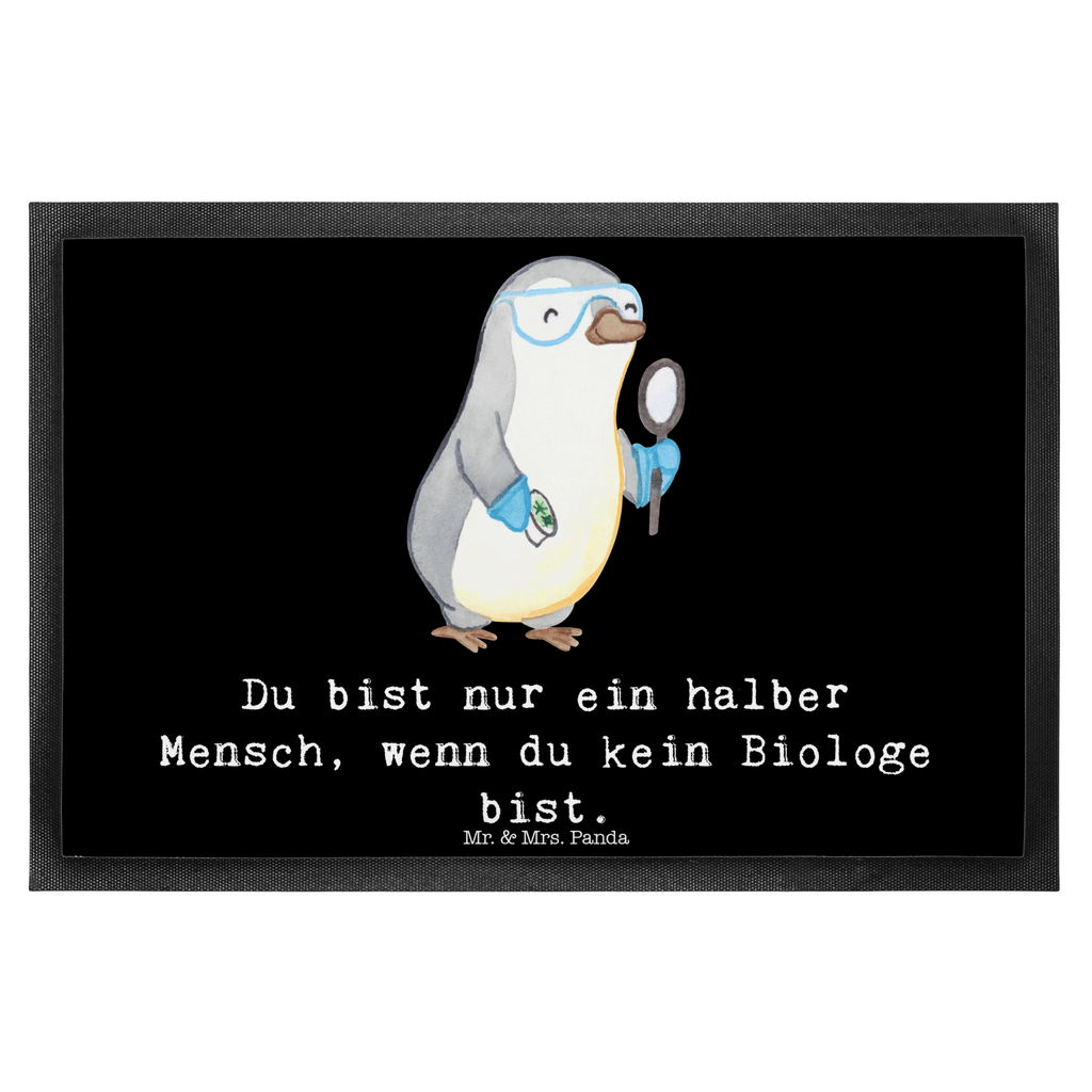 Fußmatte Biologe mit Herz Biologe, Biologie, Naturwissenschaftler, Labor, Studium, Bachelor, Master,  Türvorleger, Schmutzmatte, Fußabtreter, Matte, Schmutzfänger, Fußabstreifer, Schmutzfangmatte, Türmatte, Motivfußmatte,  Haustürmatte, Vorleger  Beruf, Ausbildung, Jubiläum, Abschied, Rente, Kollege, Kollegin, Geschenk, Schenken, Arbeitskollege, Mitarbeiter, Firma, Danke, Dankeschön