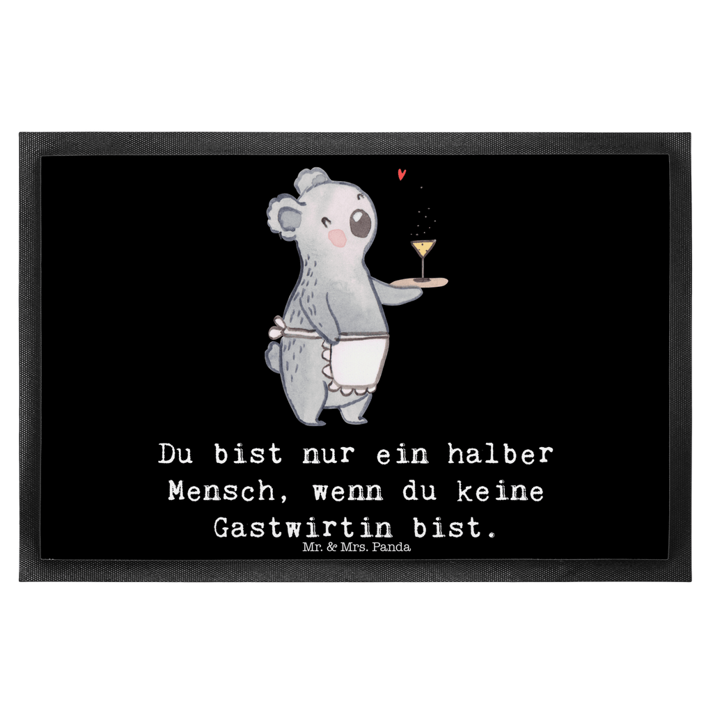 Fußmatte Gastwirtin mit Herz Kneipenwirtin, Gastwirtin, Gaststätte, Kneipe, Eröffnung, Barkeeperin, Rum, Bar Türvorleger, Schmutzmatte, Fußabtreter, Matte, Schmutzfänger, Fußabstreifer, Schmutzfangmatte, Türmatte, Motivfußmatte,  Haustürmatte, Vorleger  Beruf, Ausbildung, Jubiläum, Abschied, Rente, Kollege, Kollegin, Geschenk, Schenken, Arbeitskollege, Mitarbeiter, Firma, Danke, Dankeschön