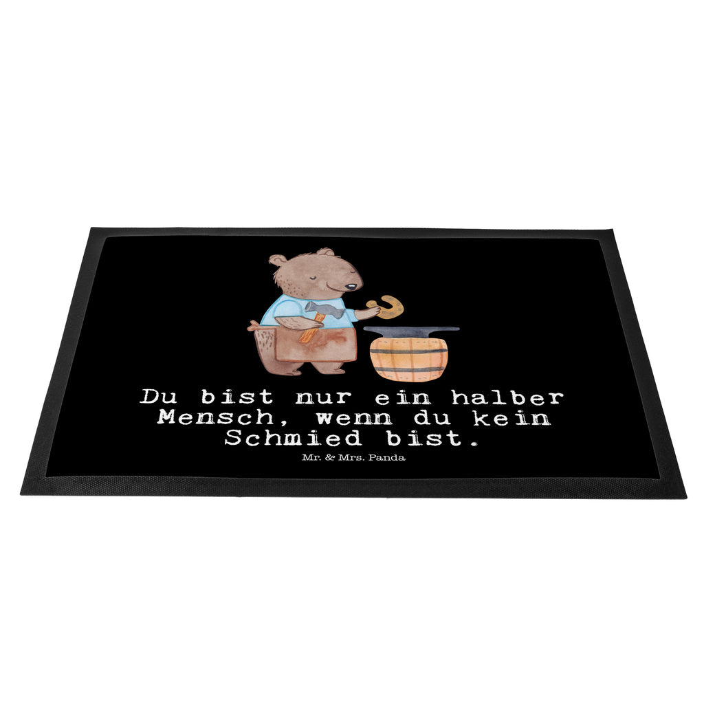 Fußmatte Schmied mit Herz  Türvorleger, Schmutzmatte, Fußabtreter, Matte, Schmutzfänger, Fußabstreifer, Schmutzfangmatte, Türmatte, Motivfußmatte,  Haustürmatte, Vorleger  Beruf, Ausbildung, Jubiläum, Abschied, Rente, Kollege, Kollegin, Geschenk, Schenken, Arbeitskollege, Mitarbeiter, Firma, Danke, Dankeschön