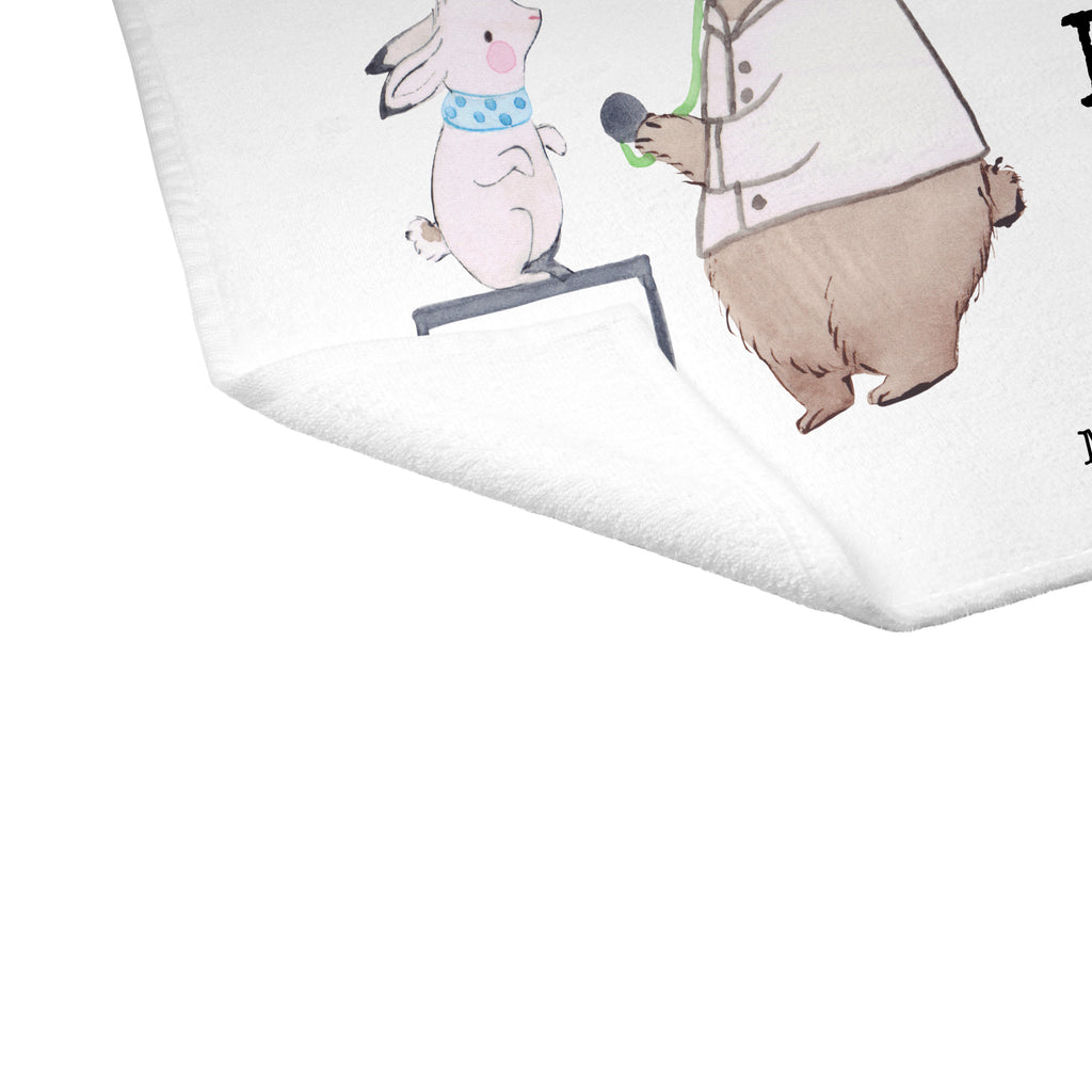 Gäste Handtuch Tierarzt aus Leidenschaft Gästetuch, Reisehandtuch, Sport Handtuch, Frottier, Kinder Handtuch, Beruf, Ausbildung, Jubiläum, Abschied, Rente, Kollege, Kollegin, Geschenk, Schenken, Arbeitskollege, Mitarbeiter, Firma, Danke, Dankeschön